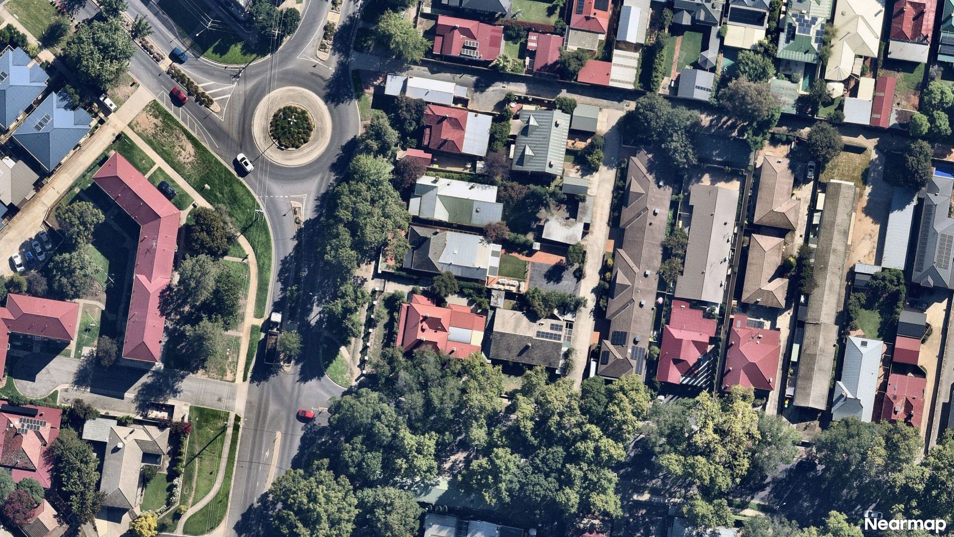 Vertical aerial view