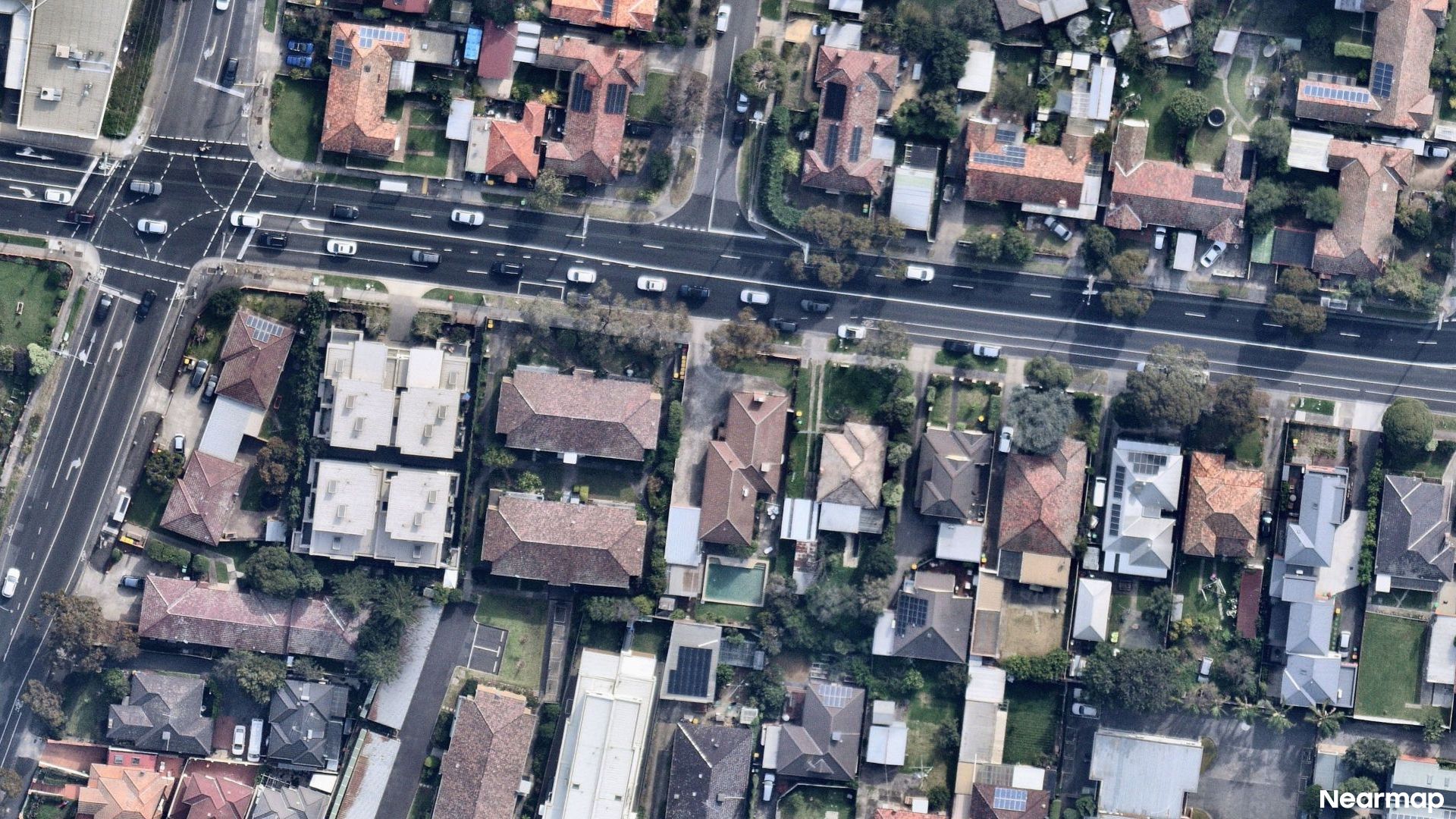 Vertical aerial view