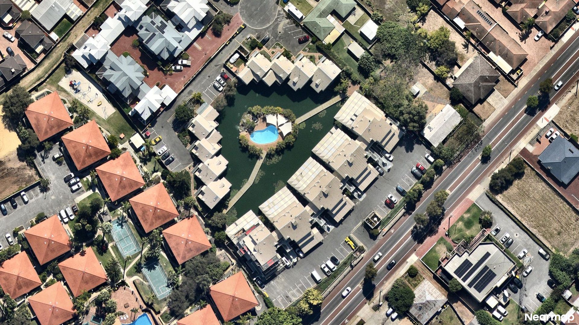 Vertical aerial view