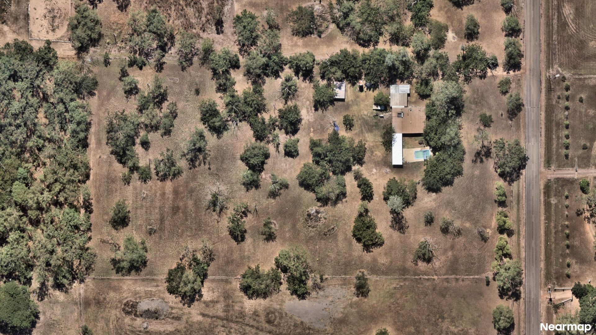 Vertical aerial view