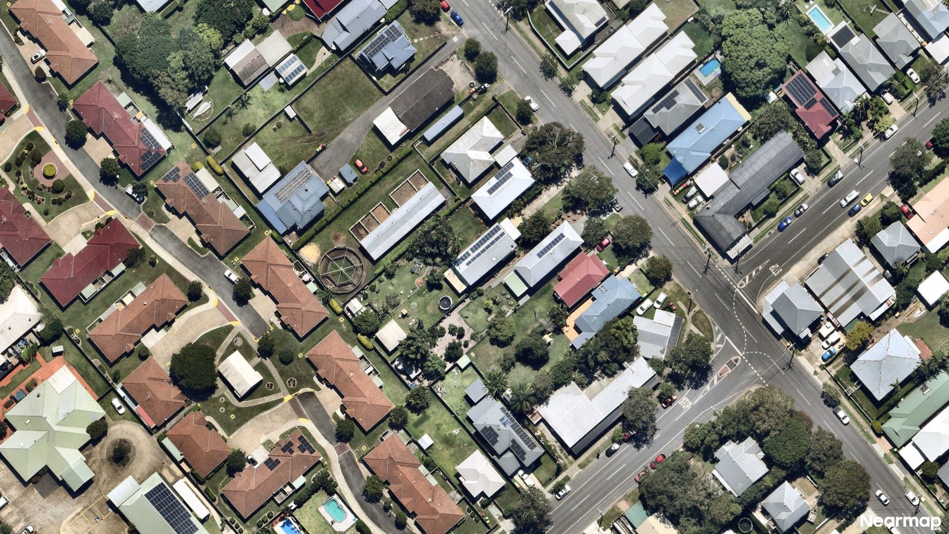 Vertical aerial view