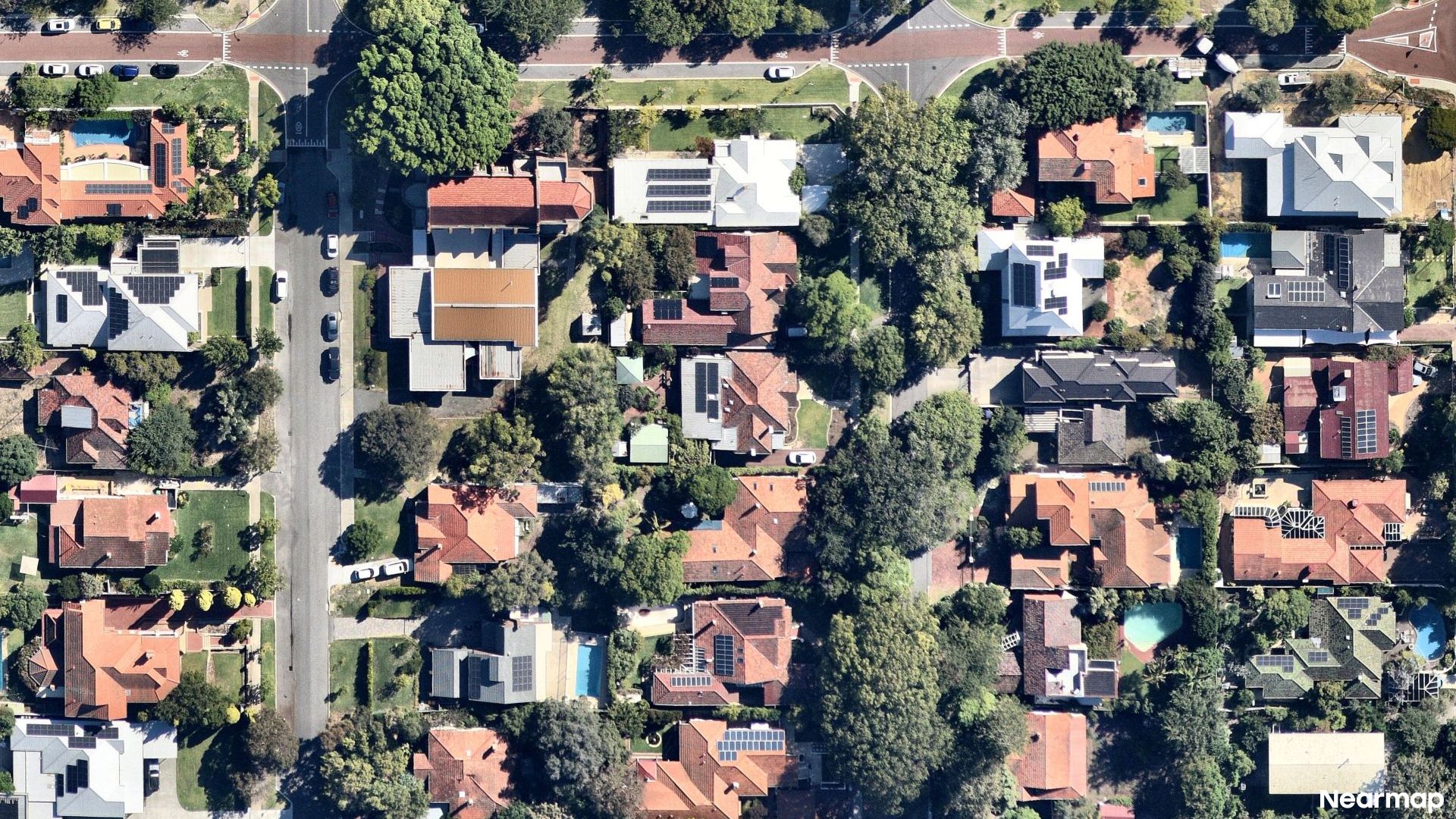 Vertical aerial view