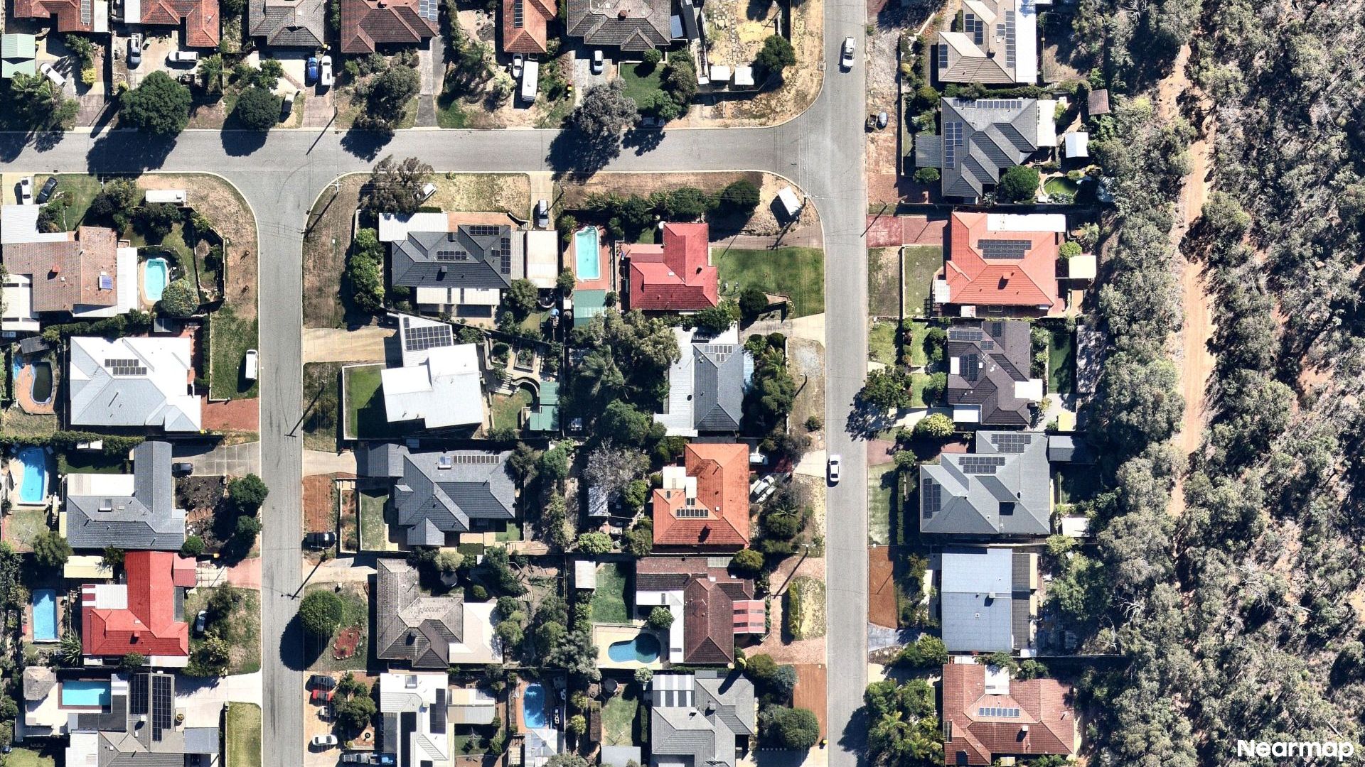 Vertical aerial view