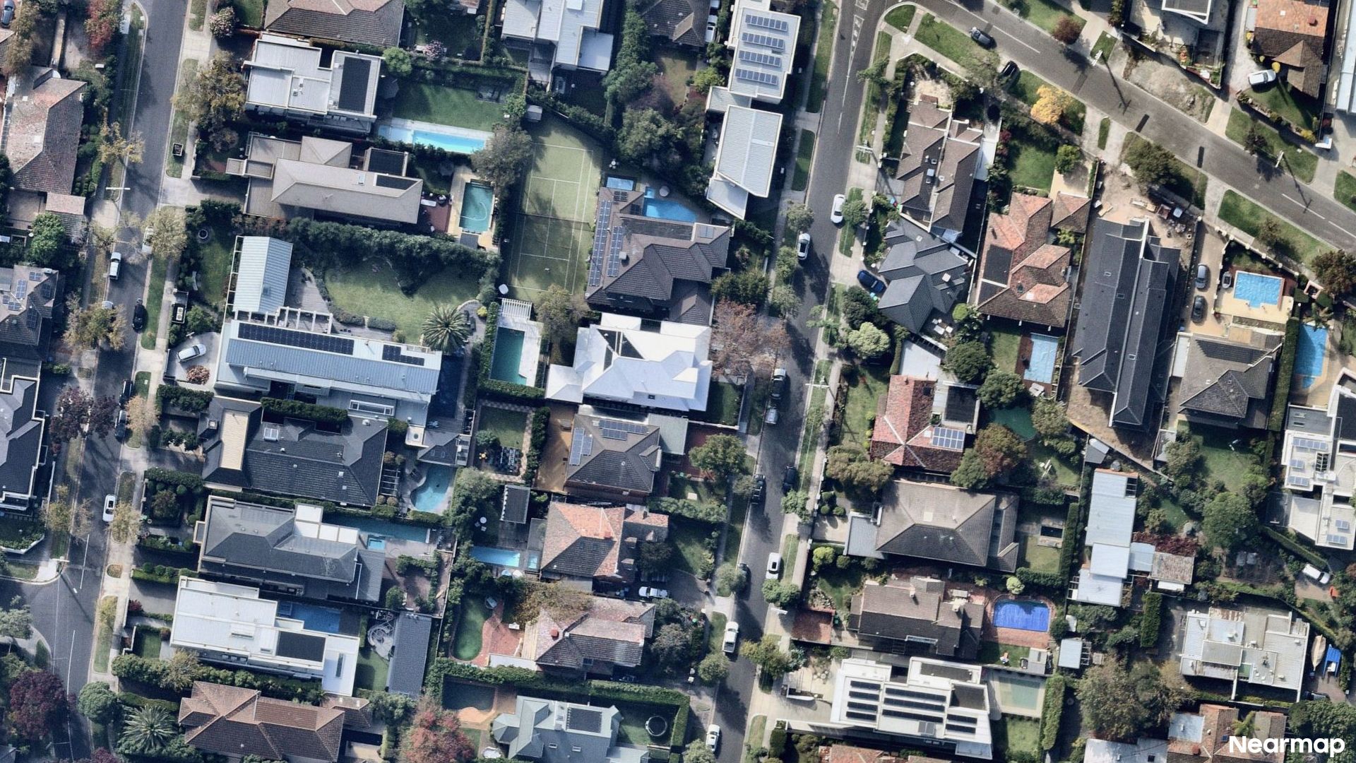 Vertical aerial view