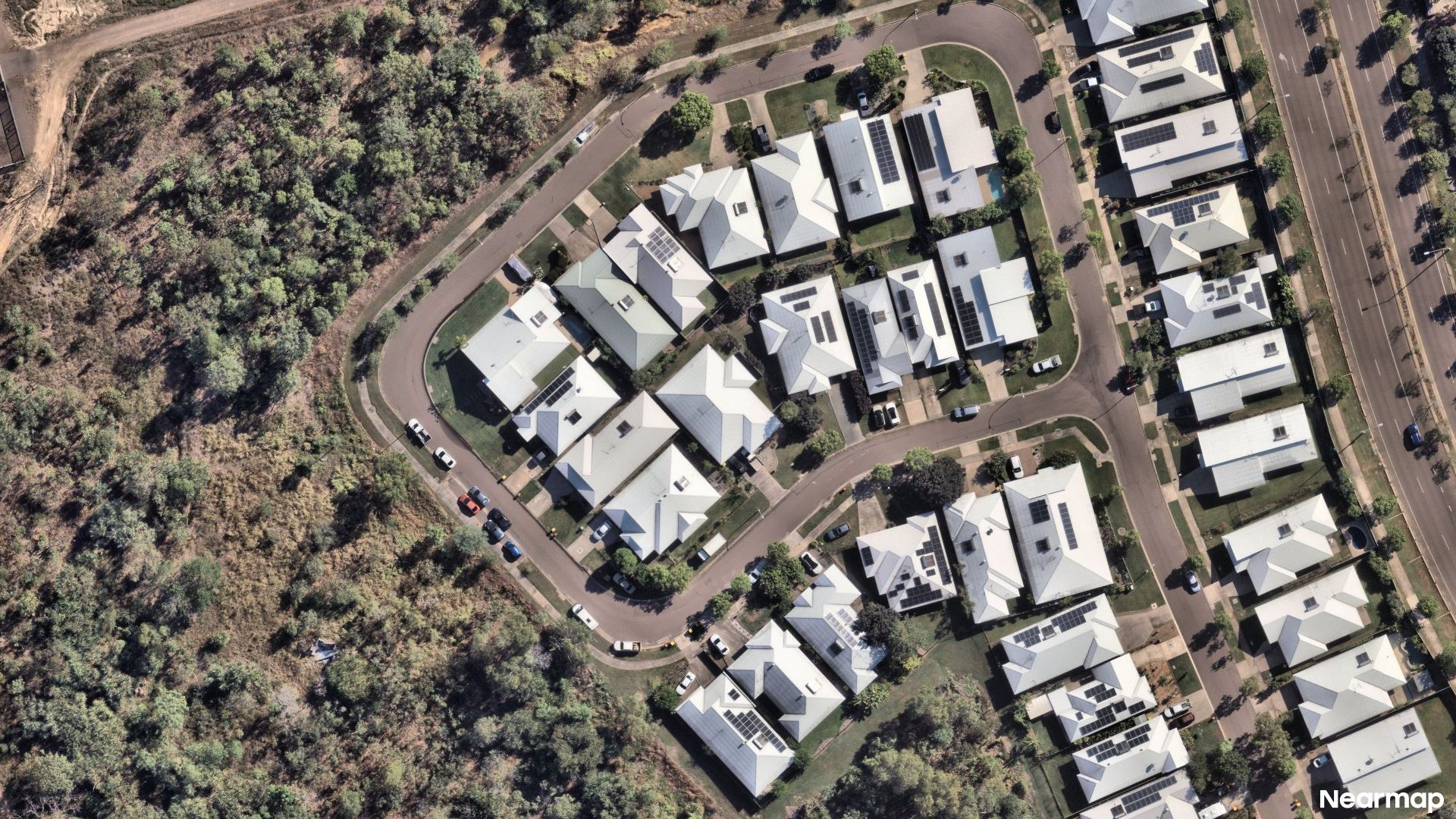 Vertical aerial view