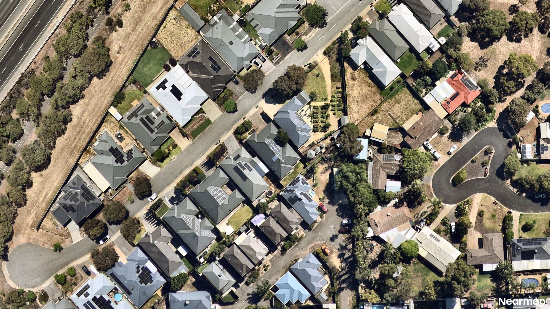 Vertical aerial view