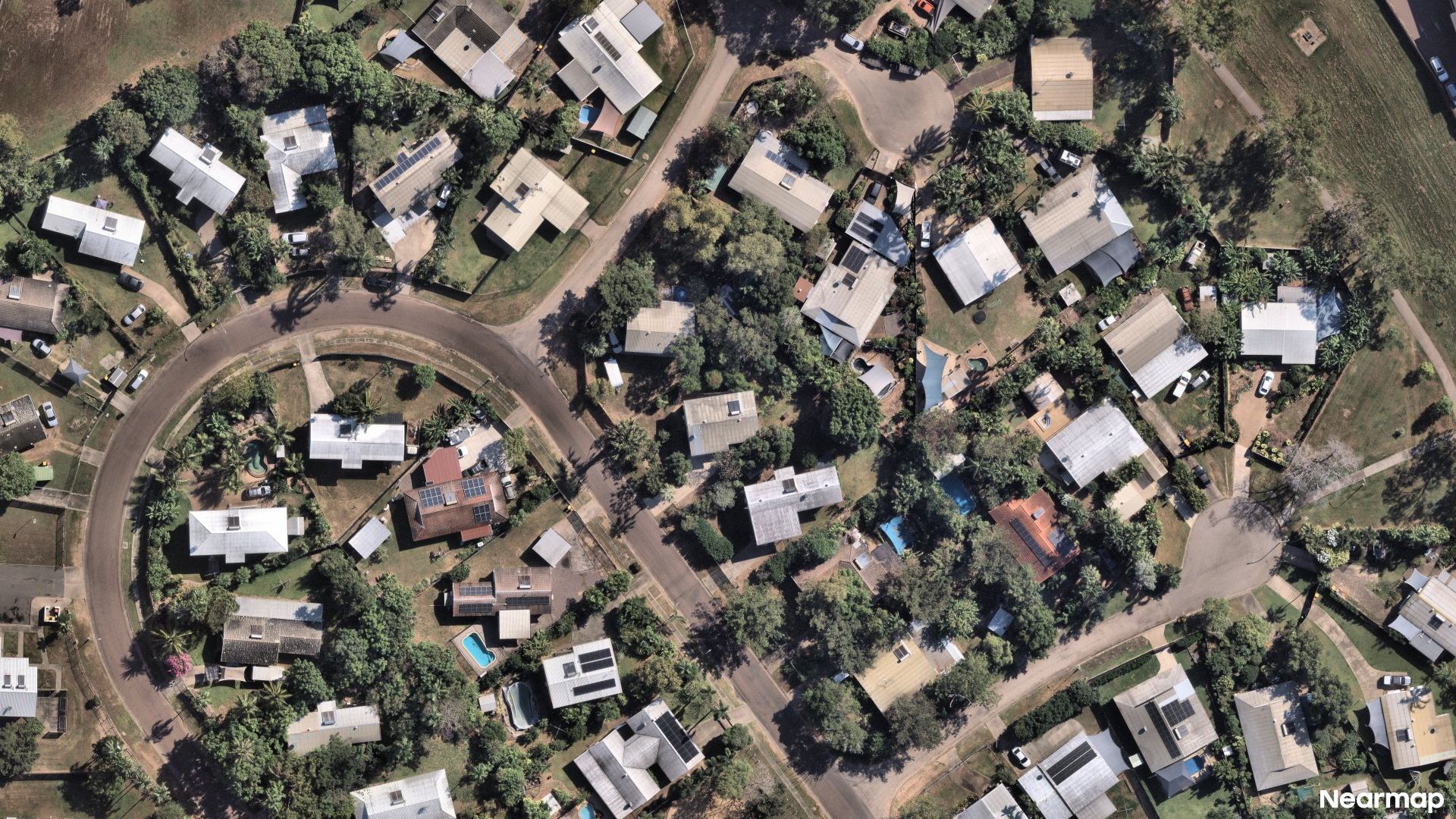 Vertical aerial view