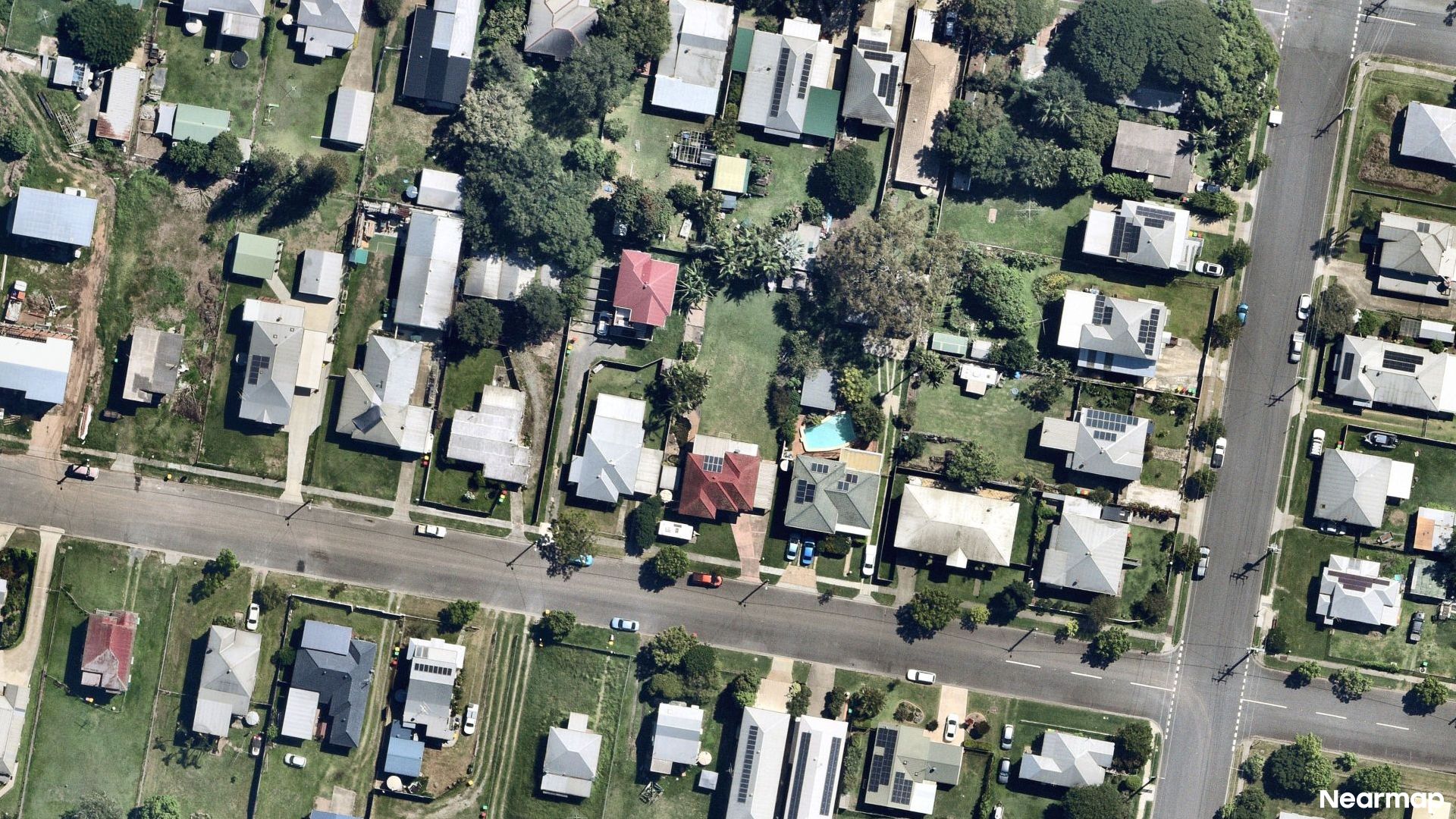 Vertical aerial view