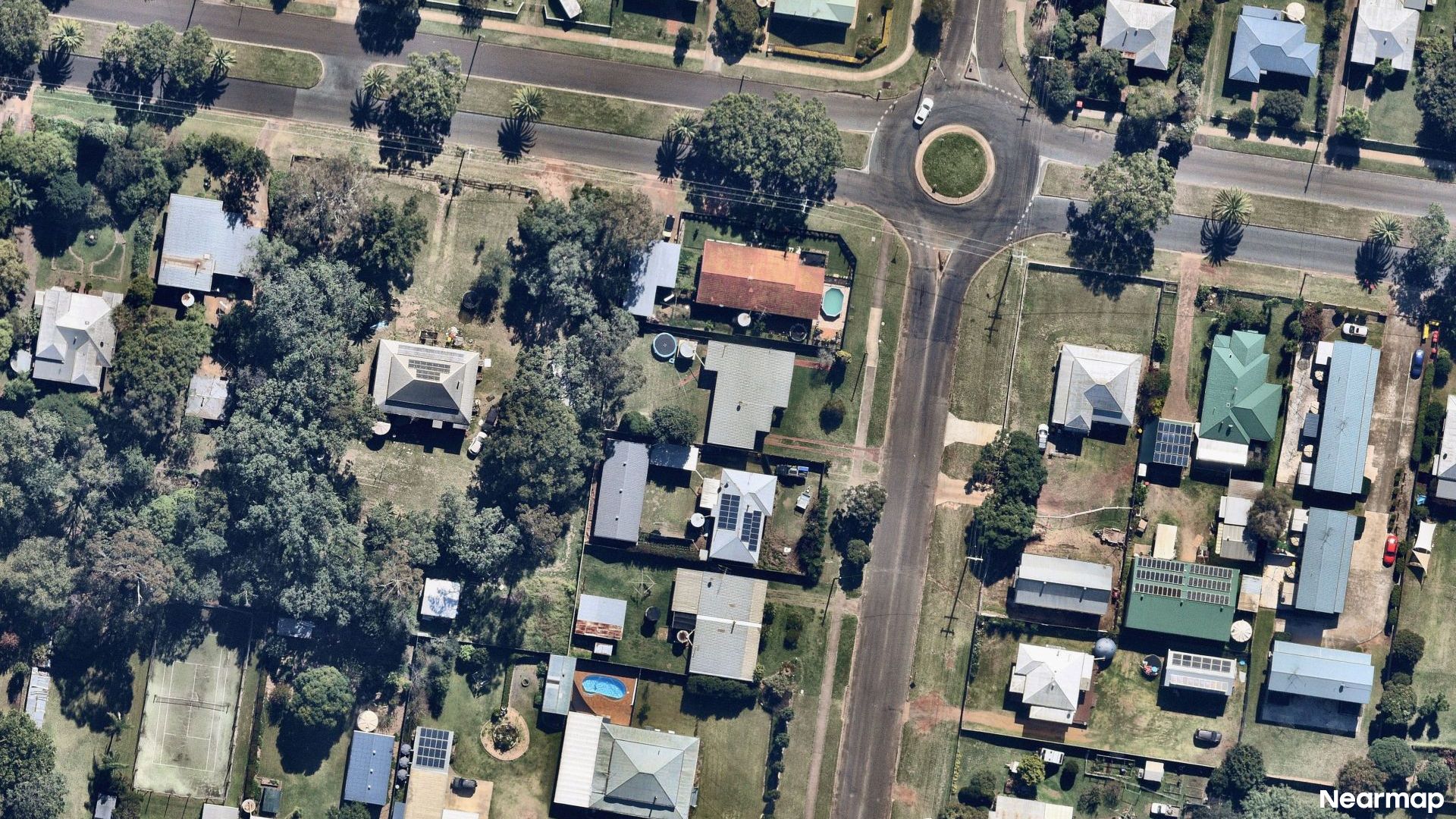 Vertical aerial view