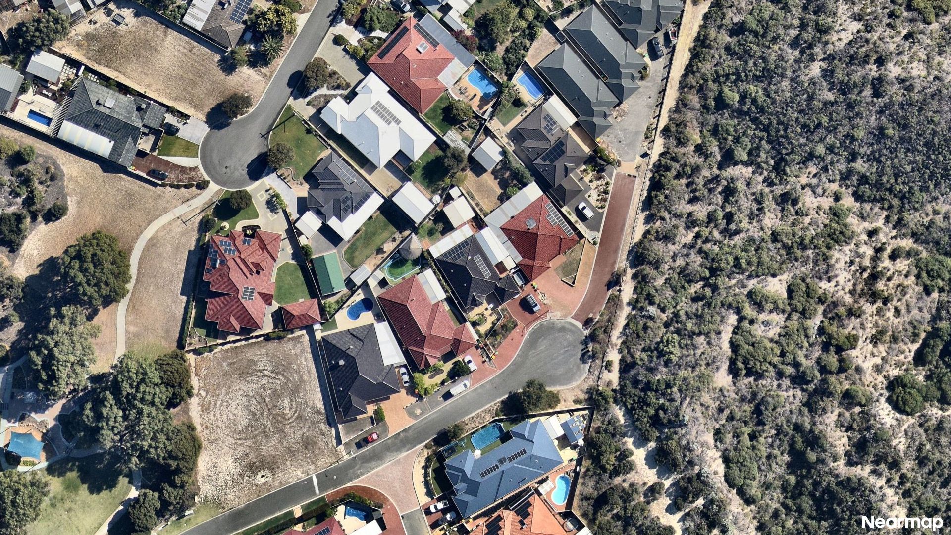 Vertical aerial view