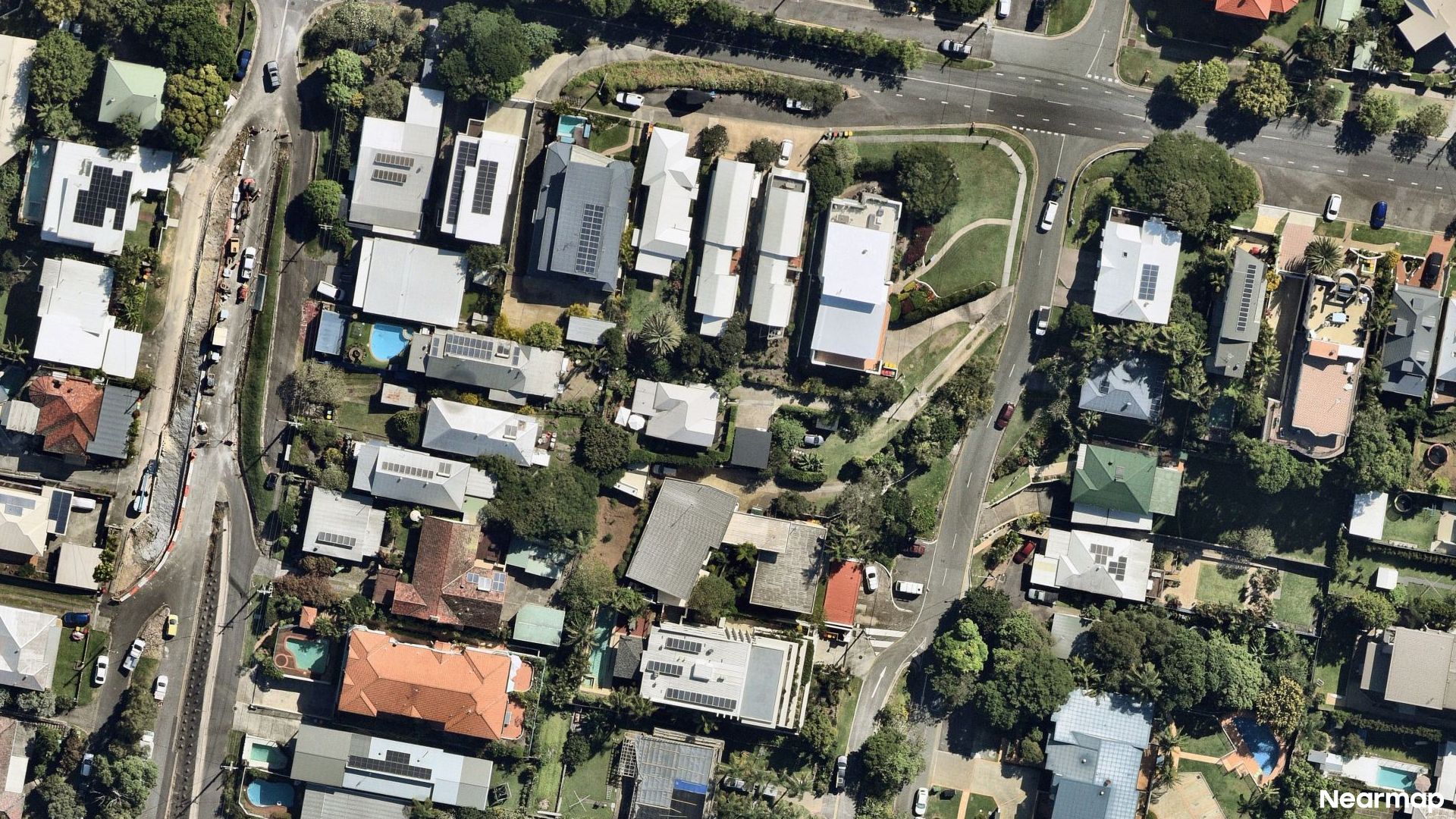 Vertical aerial view