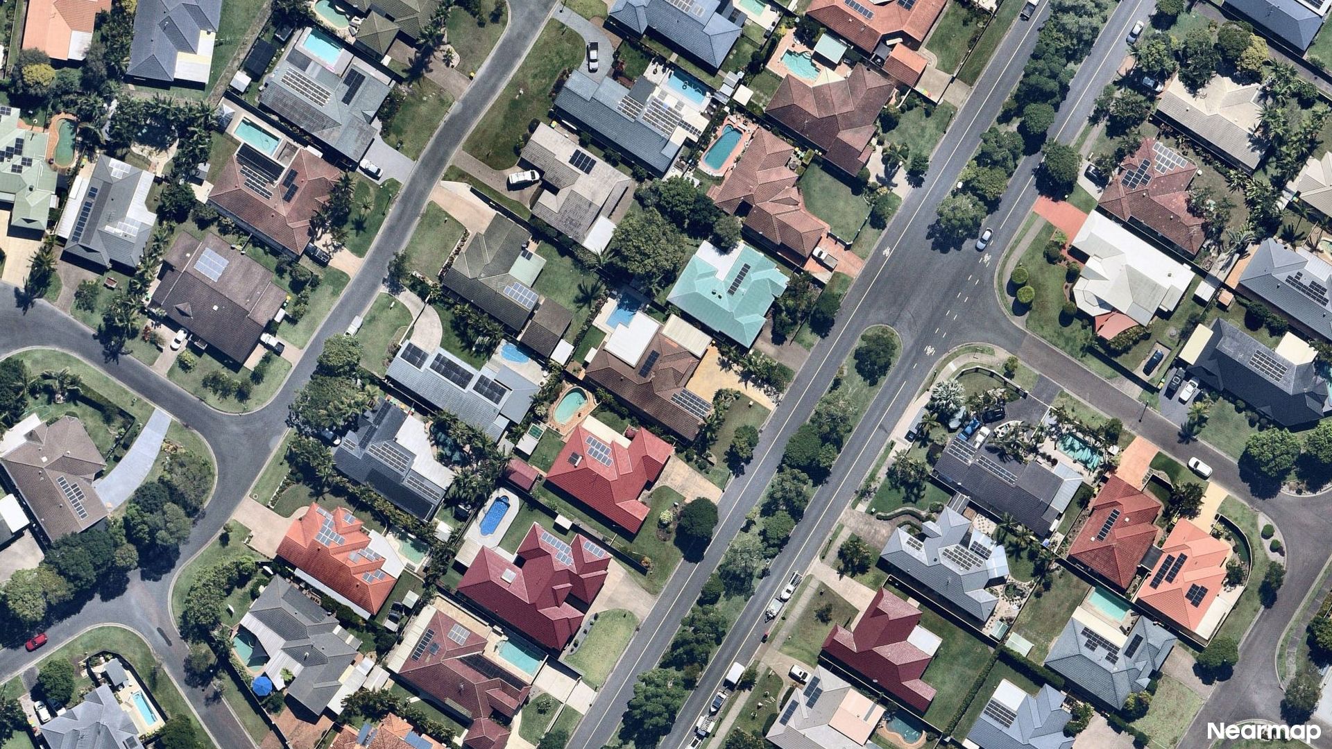 Vertical aerial view