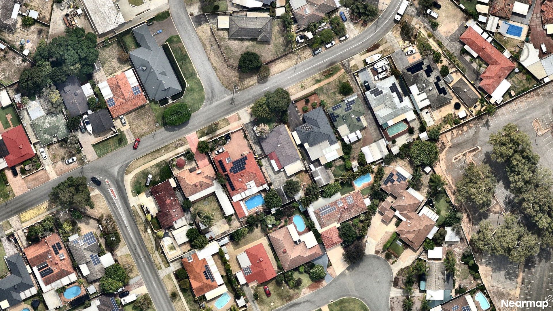 Vertical aerial view