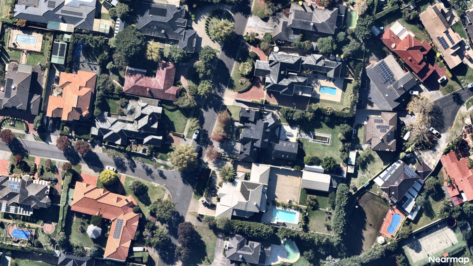 Vertical aerial view