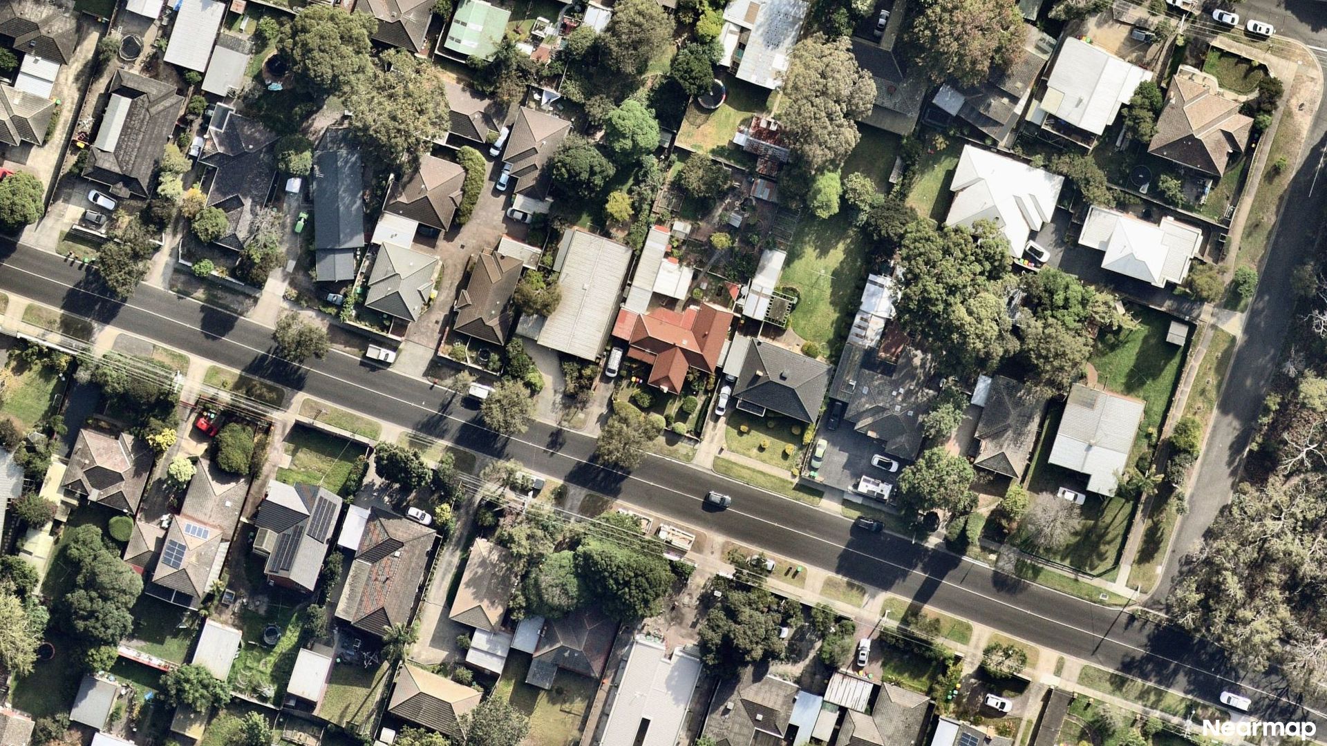 Vertical aerial view