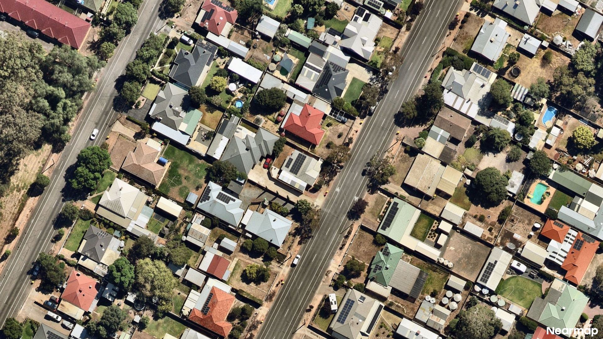 Vertical aerial view