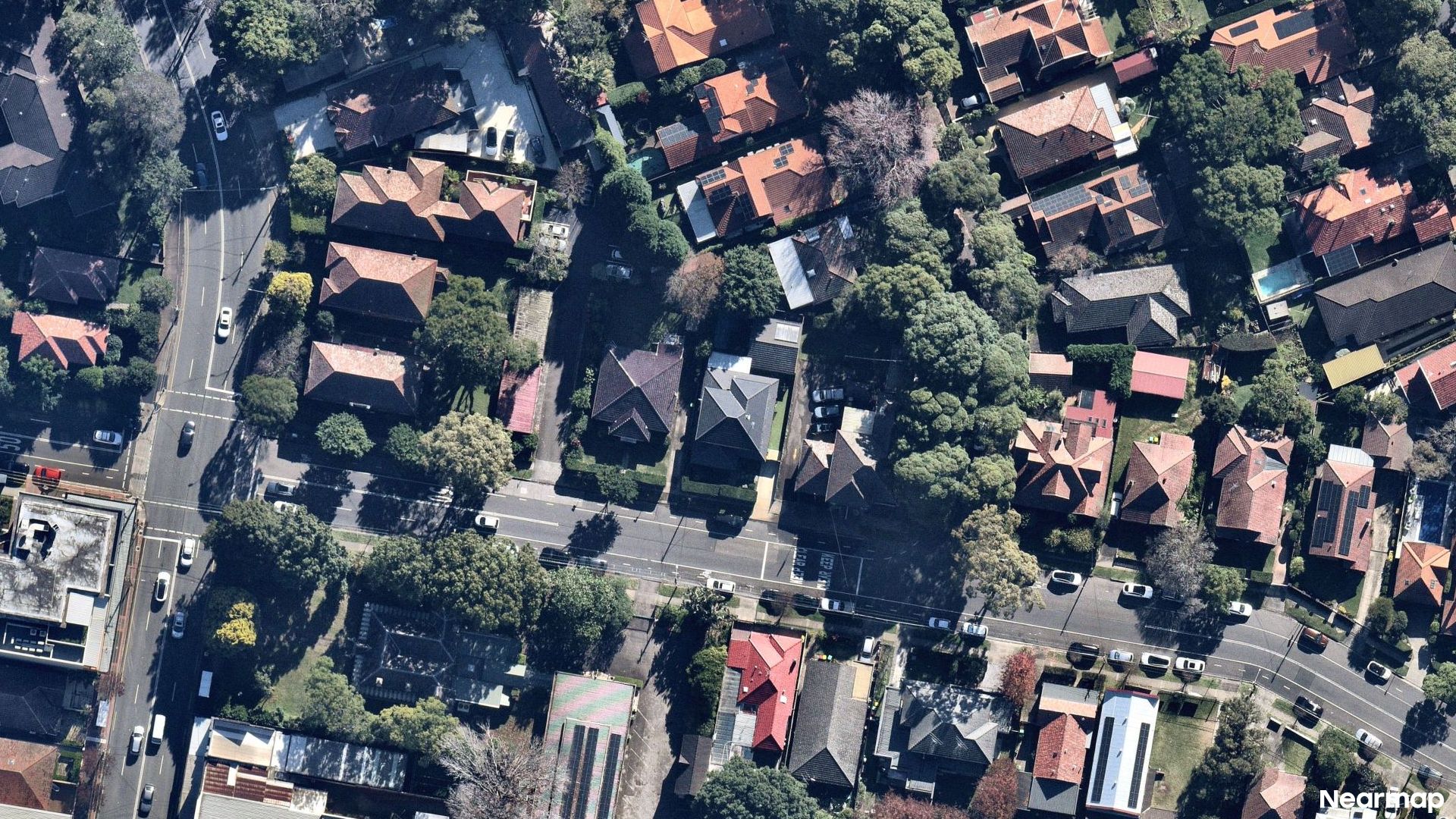 Vertical aerial view
