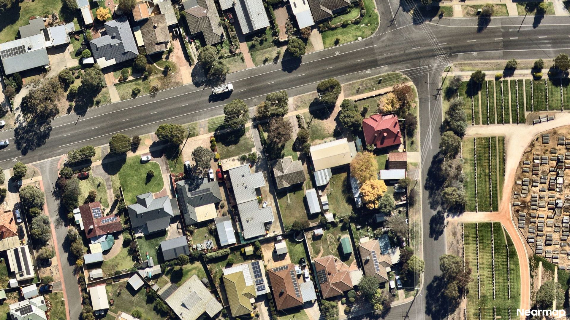 Vertical aerial view