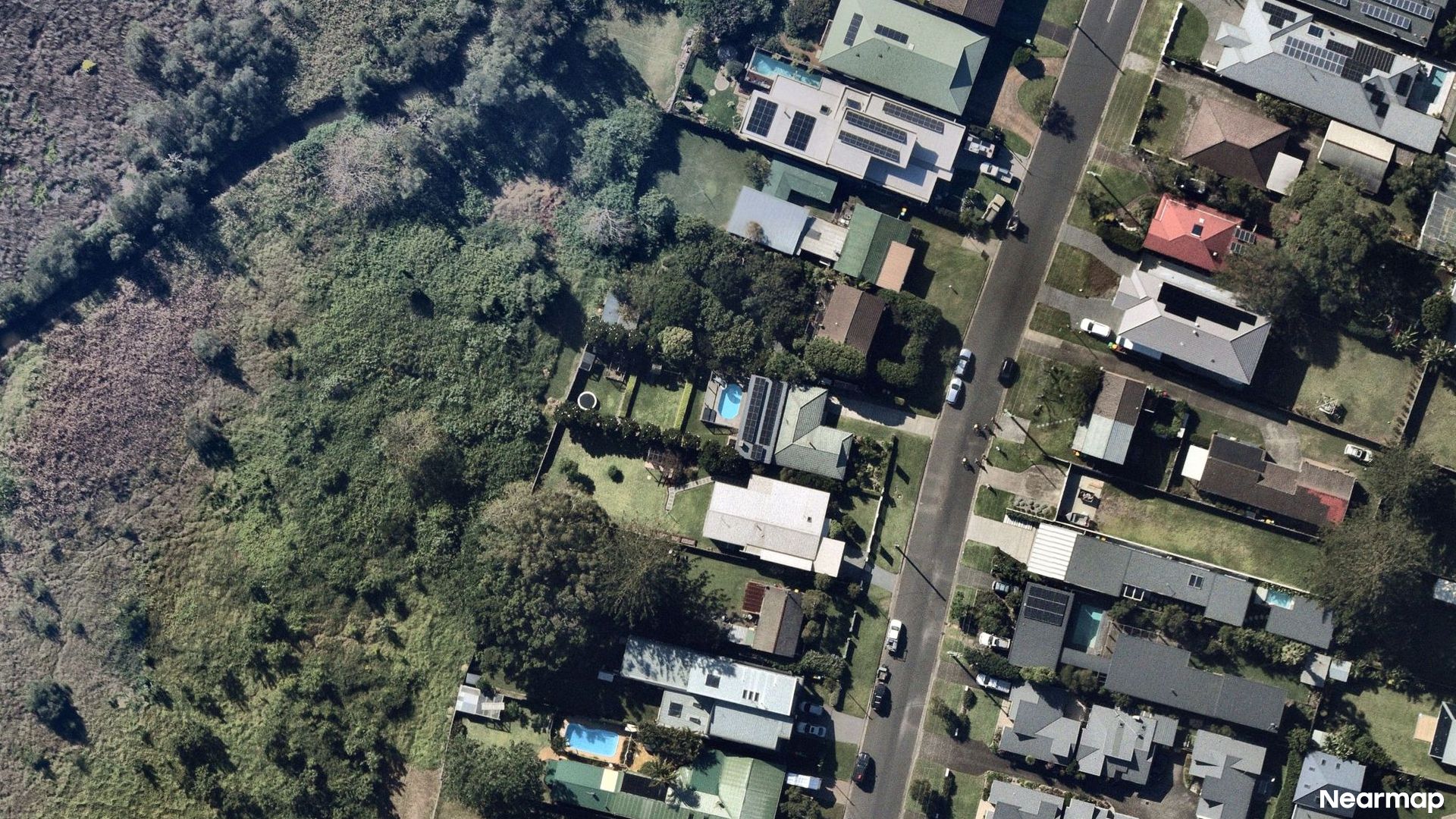 Vertical aerial view