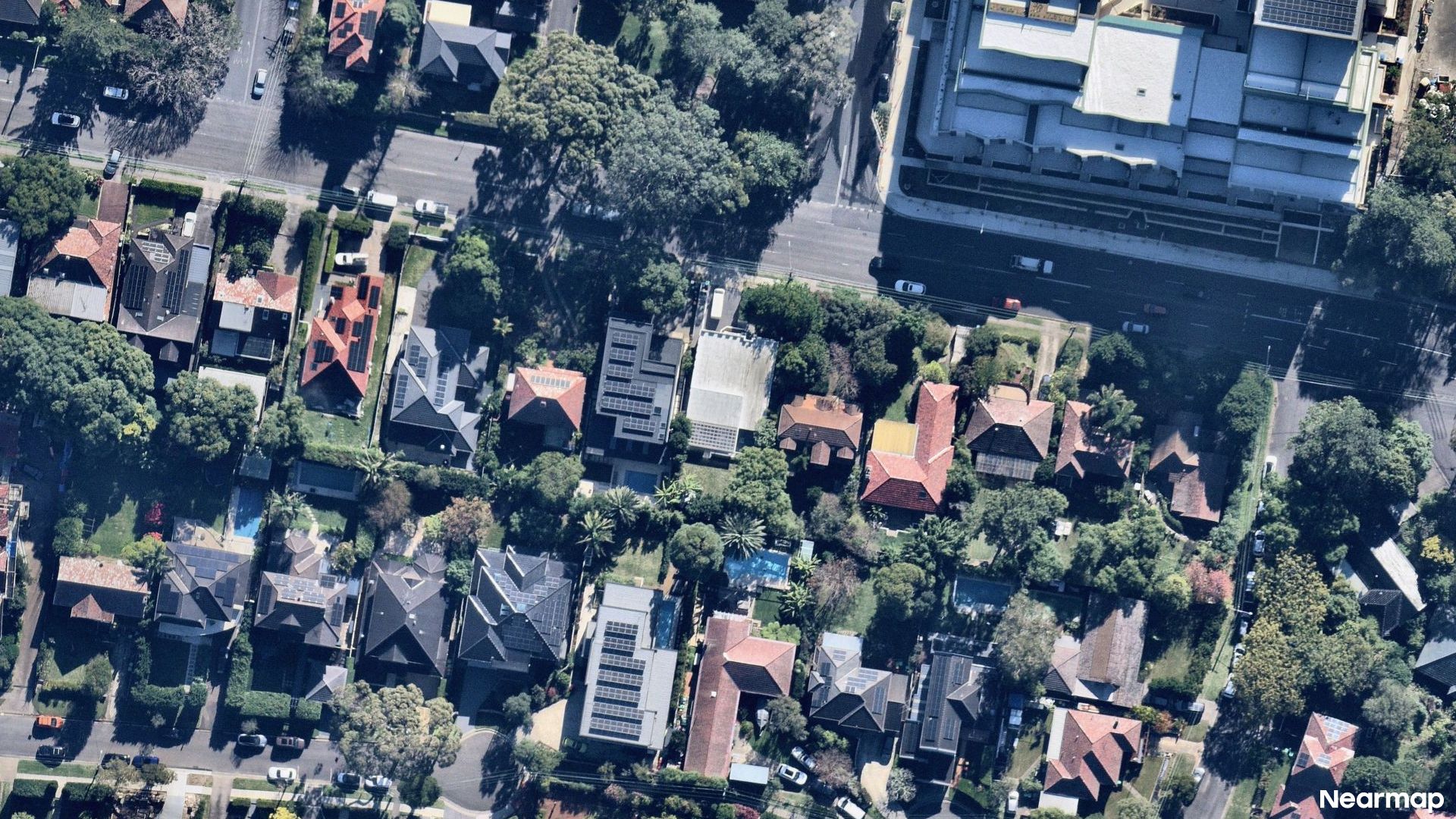 Vertical aerial view