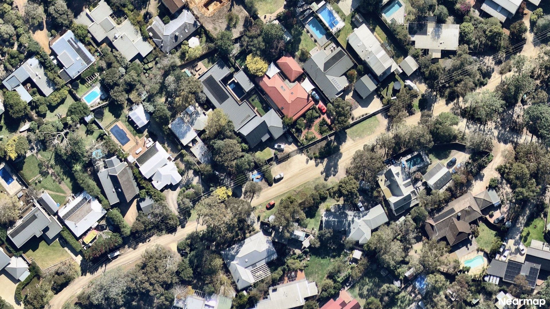 Vertical aerial view