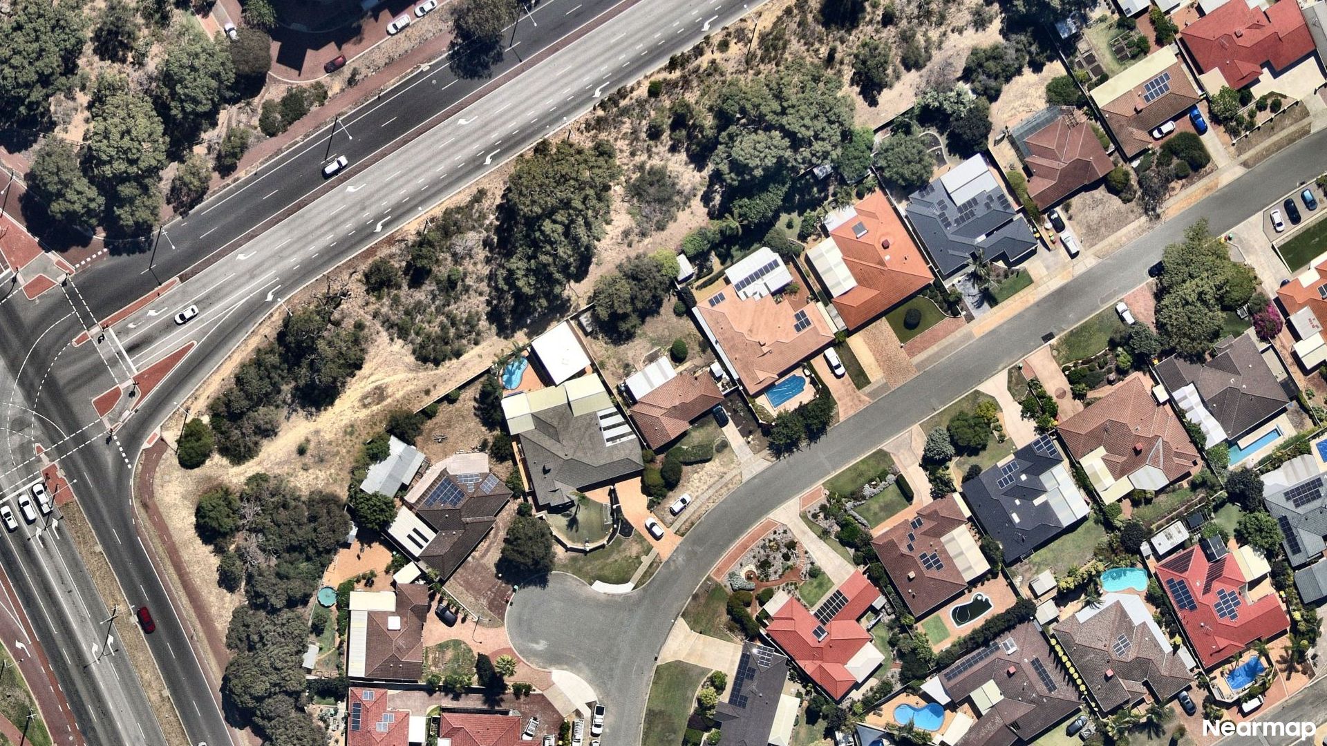 Vertical aerial view