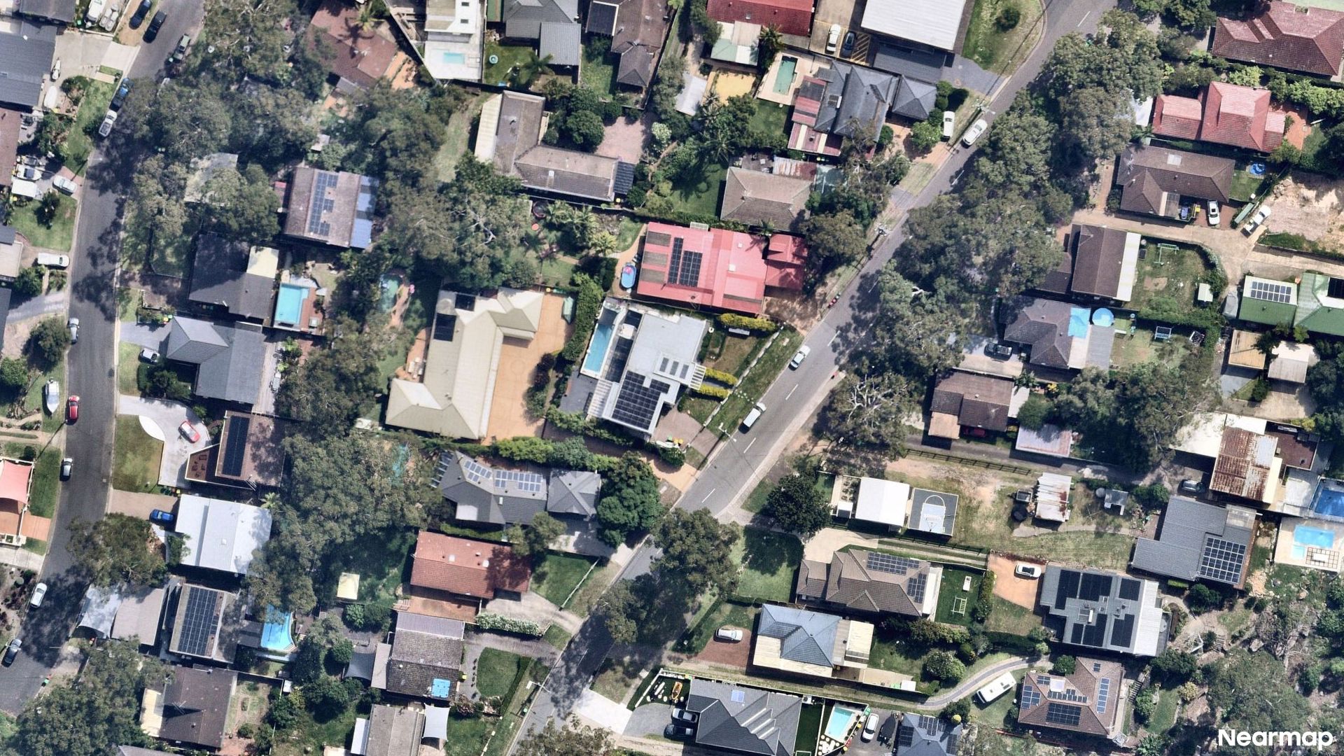 Vertical aerial view