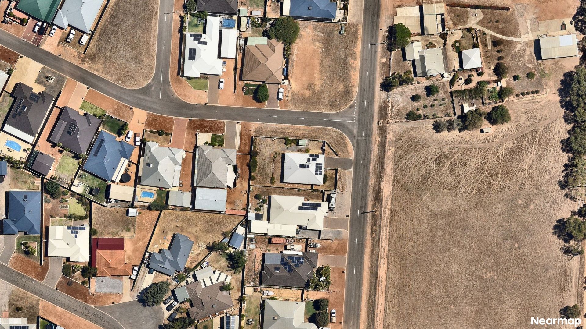 Vertical aerial view