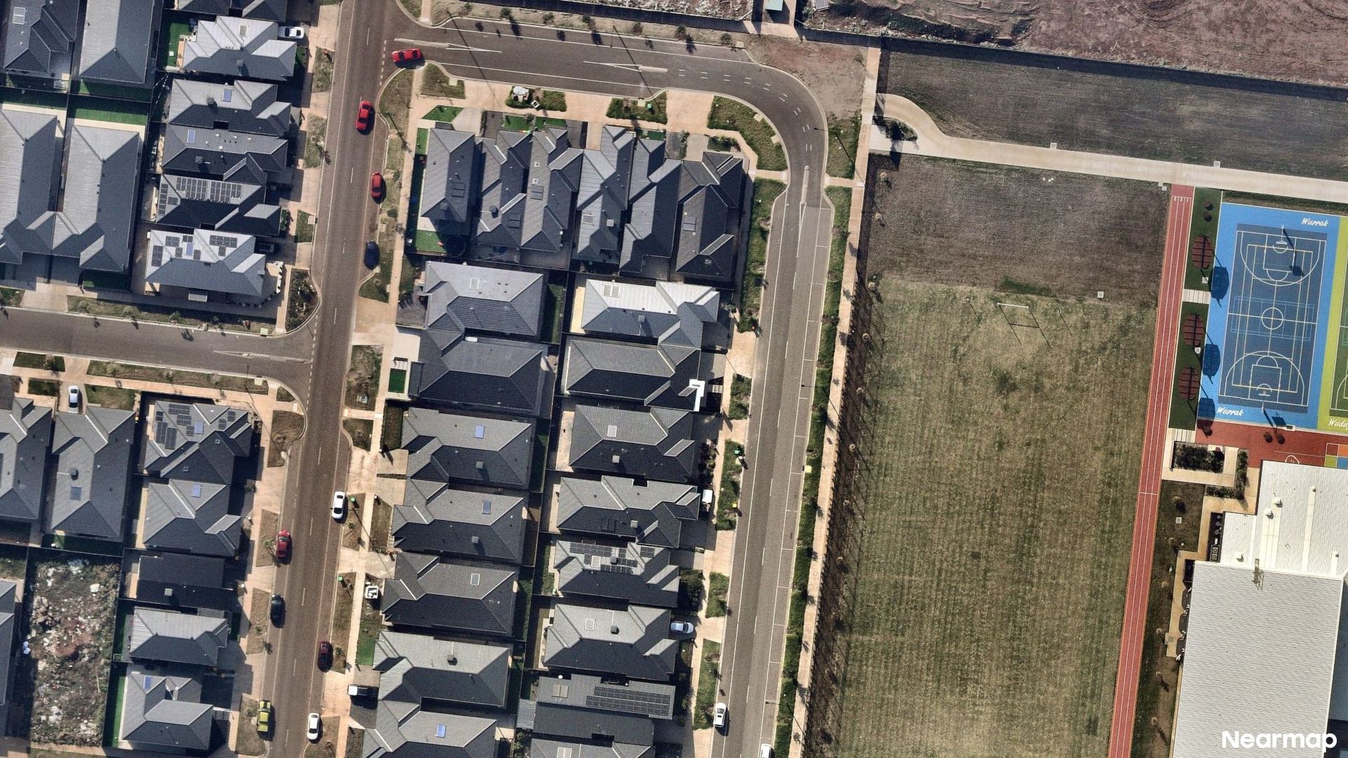 Vertical aerial view