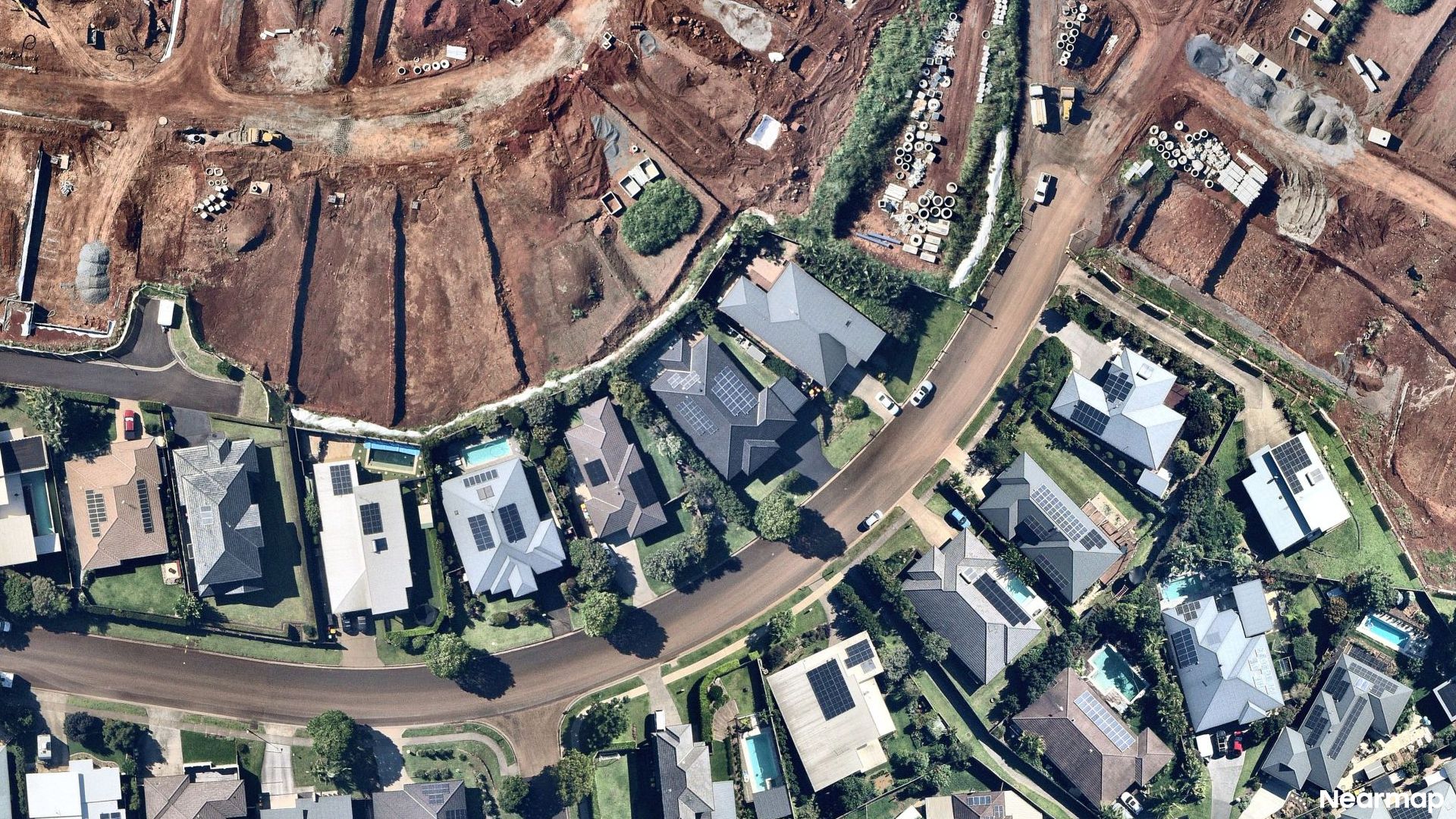 Vertical aerial view