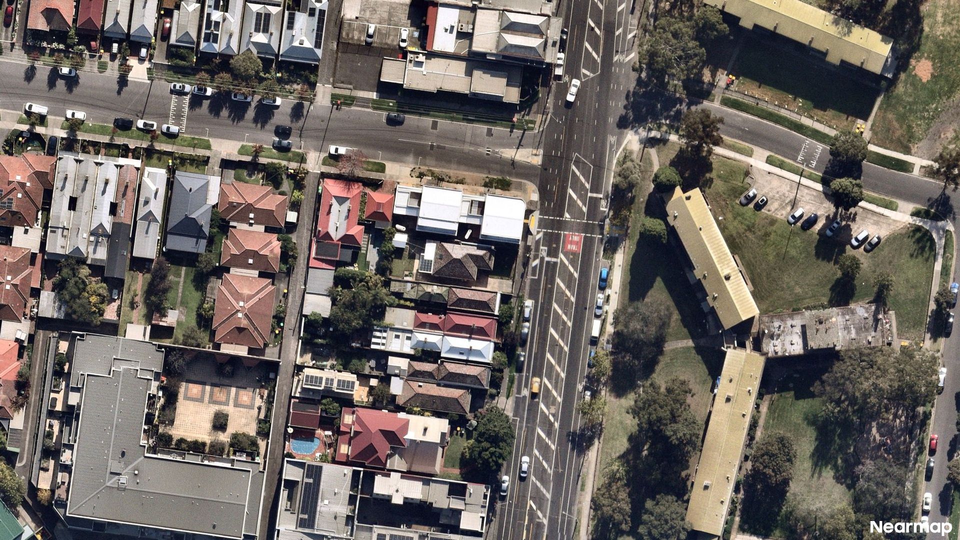 Vertical aerial view