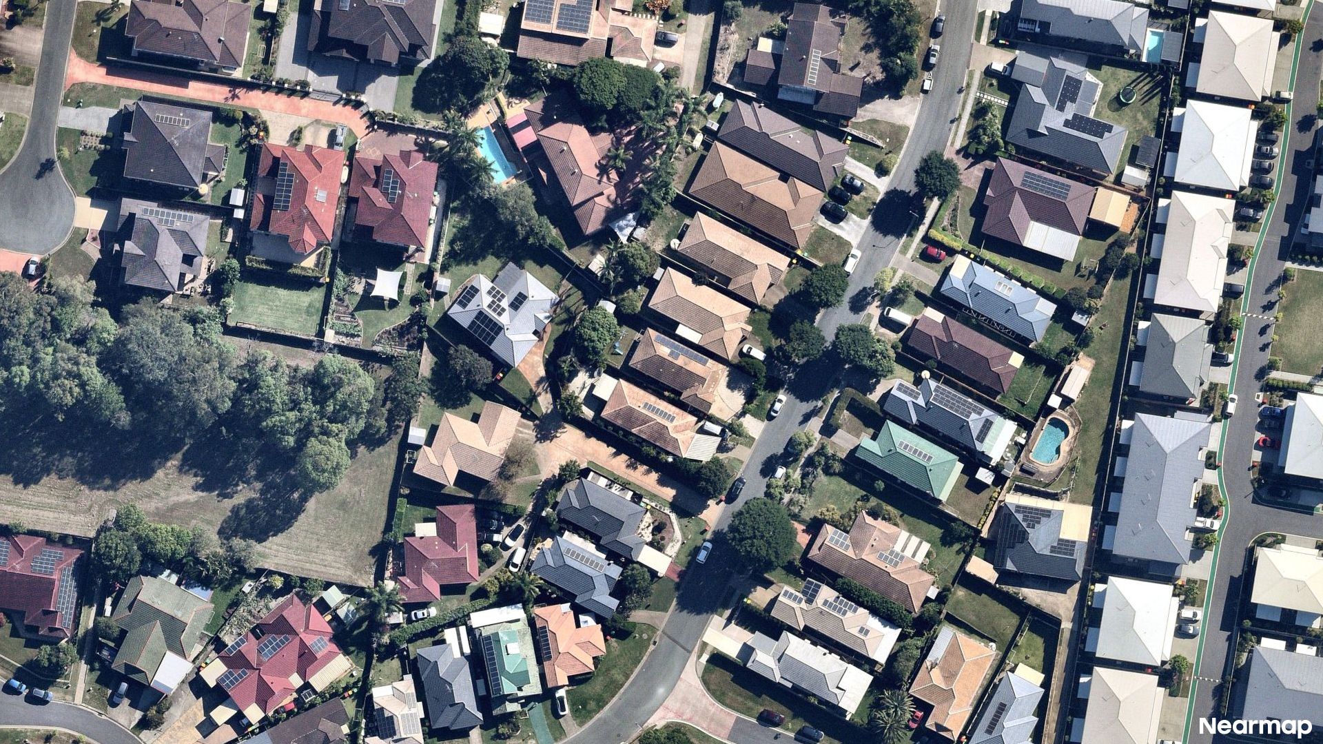 Vertical aerial view