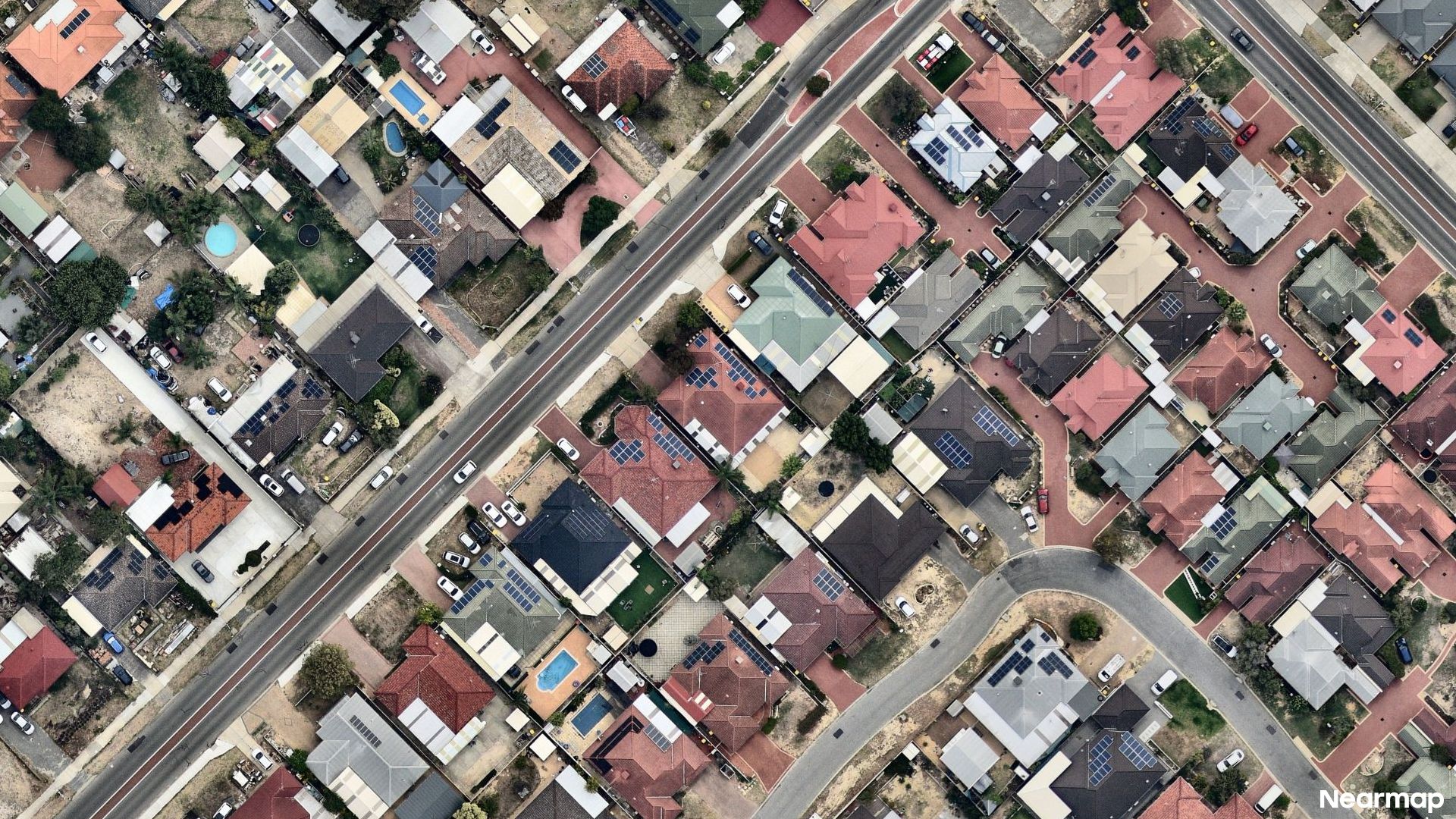 Vertical aerial view