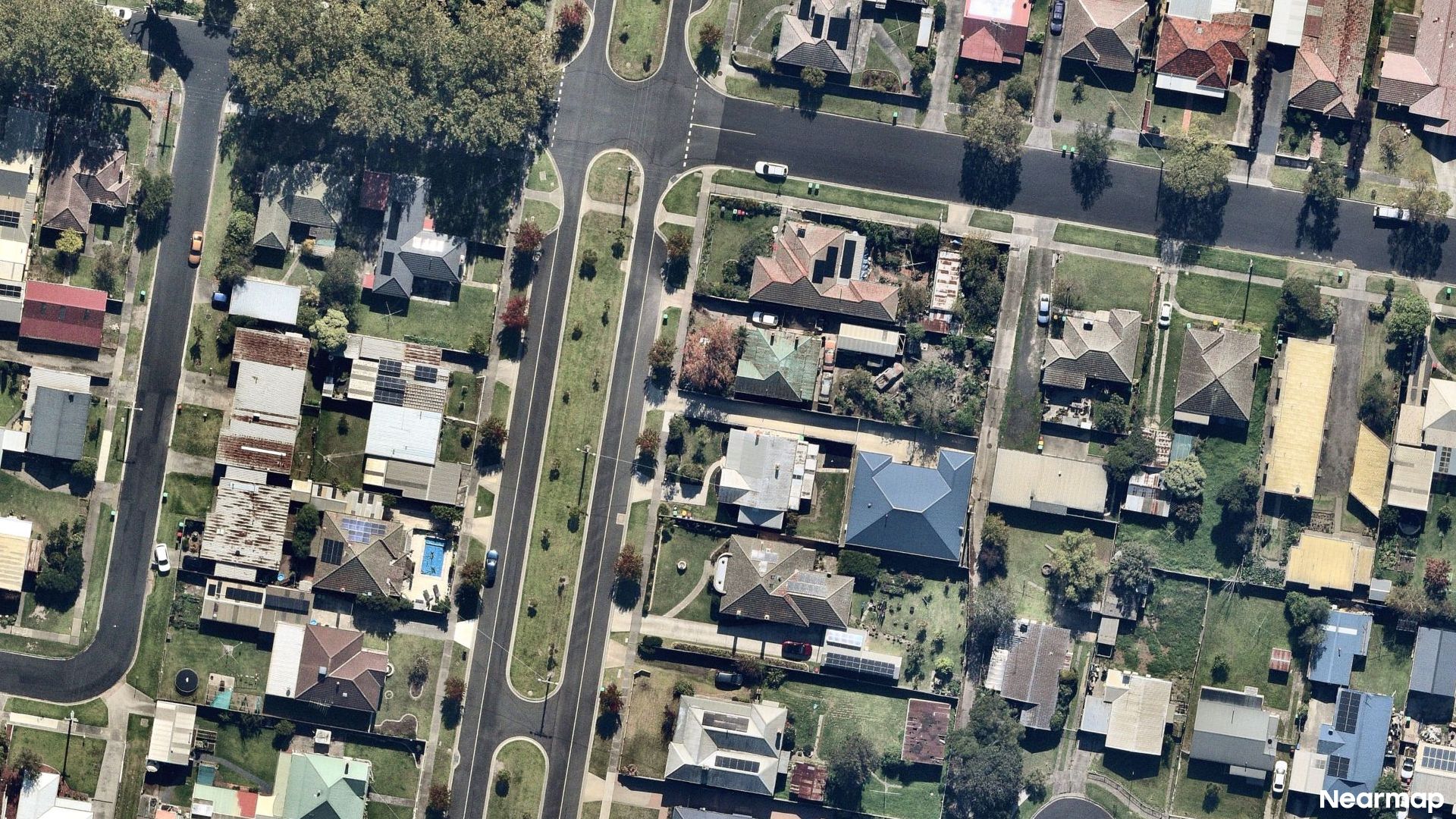 Vertical aerial view