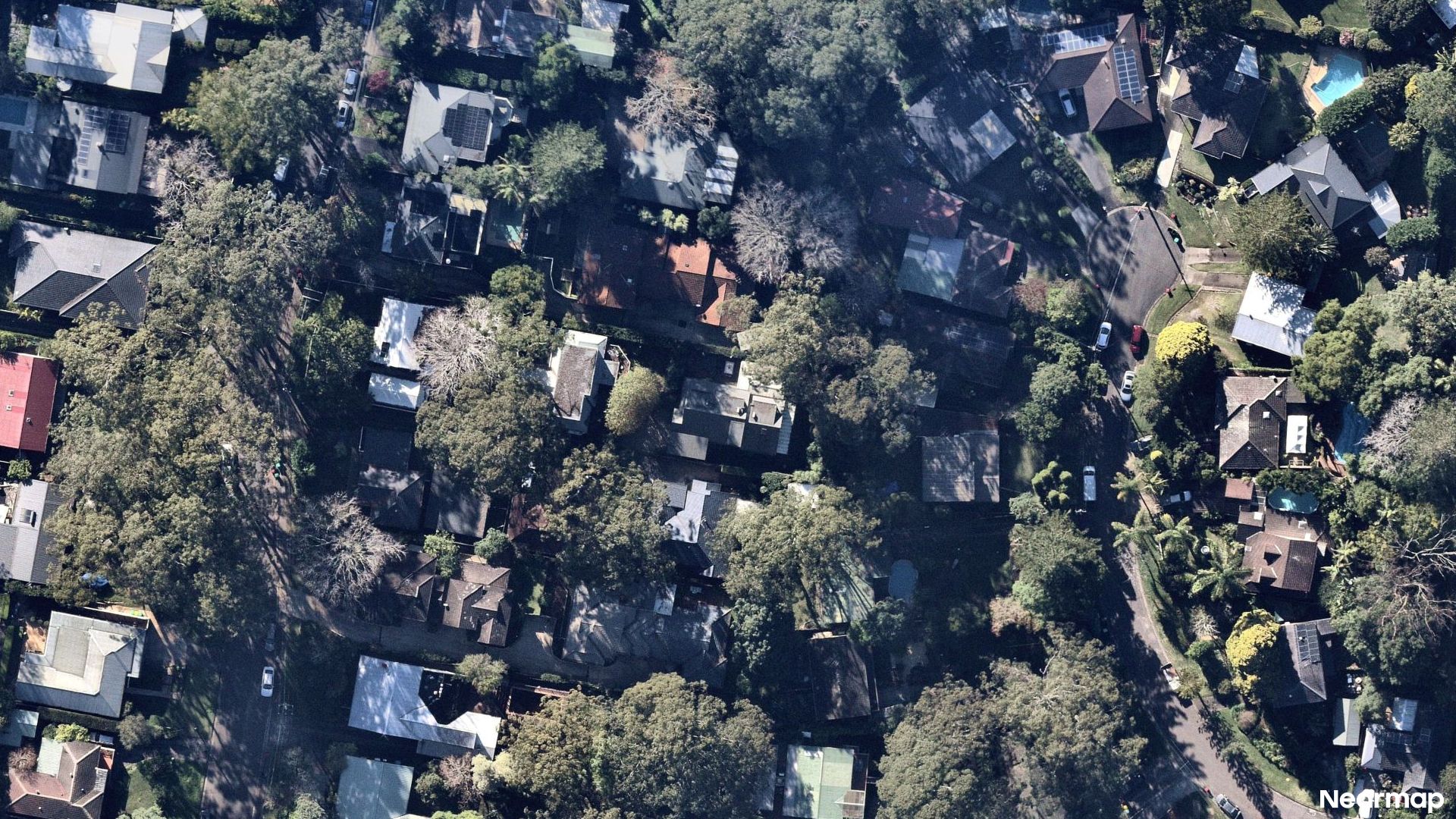 Vertical aerial view