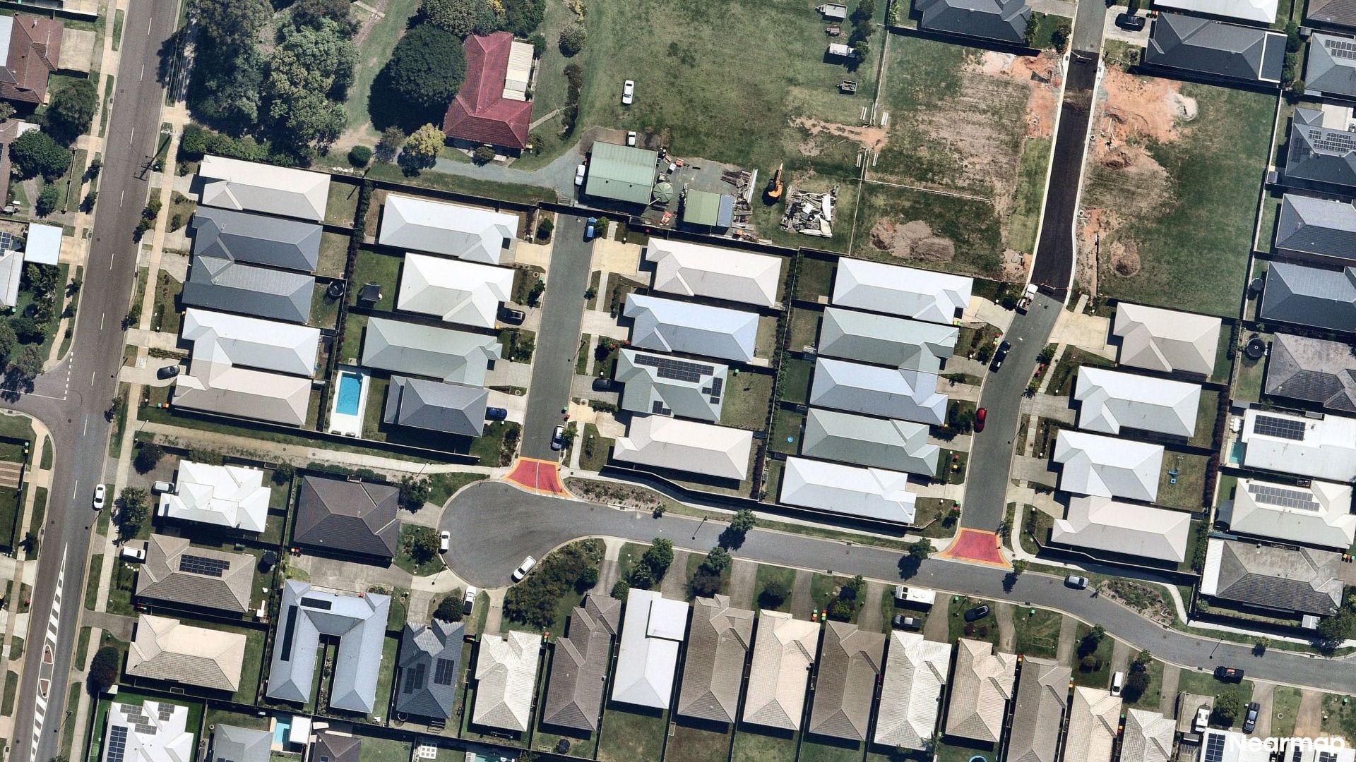Vertical aerial view