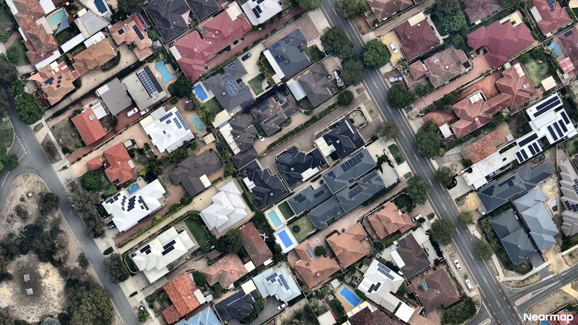 Vertical aerial view