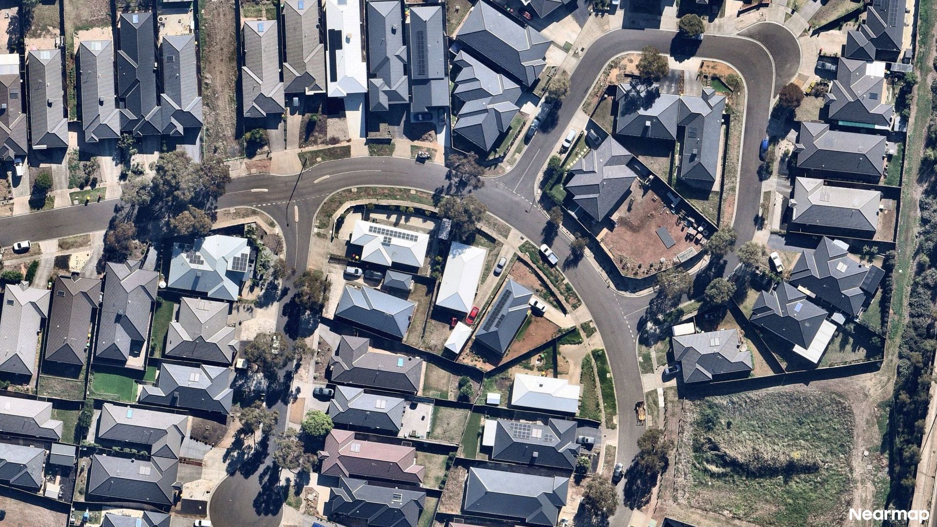 Vertical aerial view