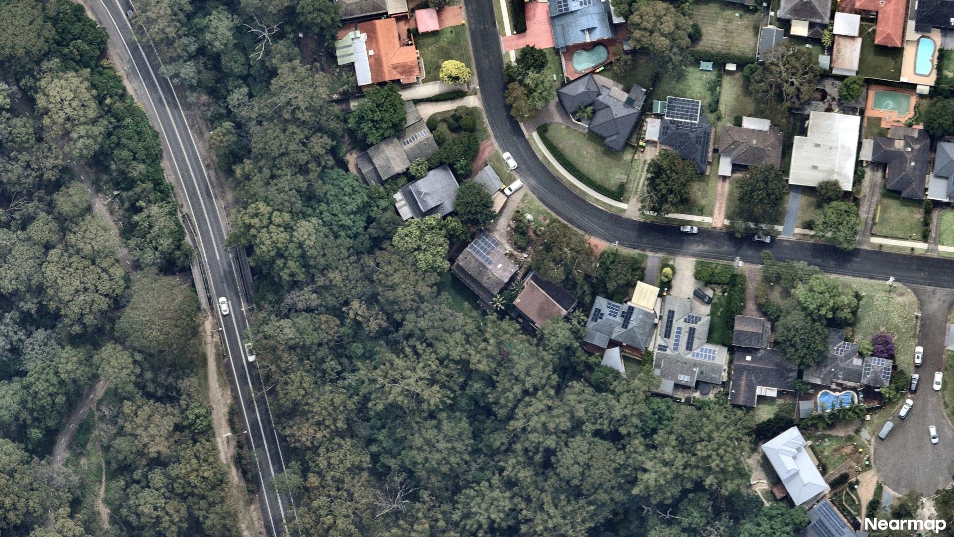 Vertical aerial view