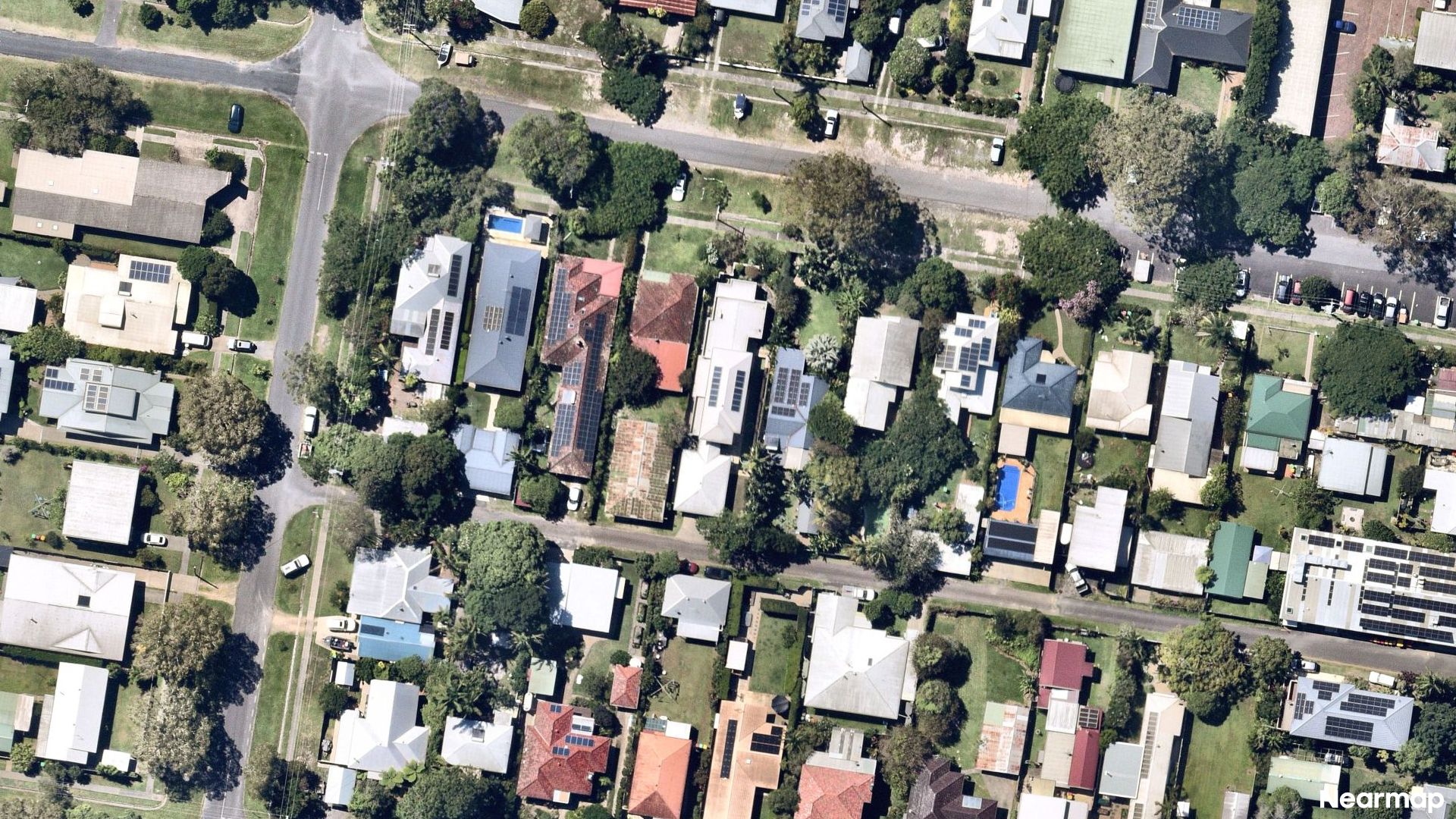 Vertical aerial view