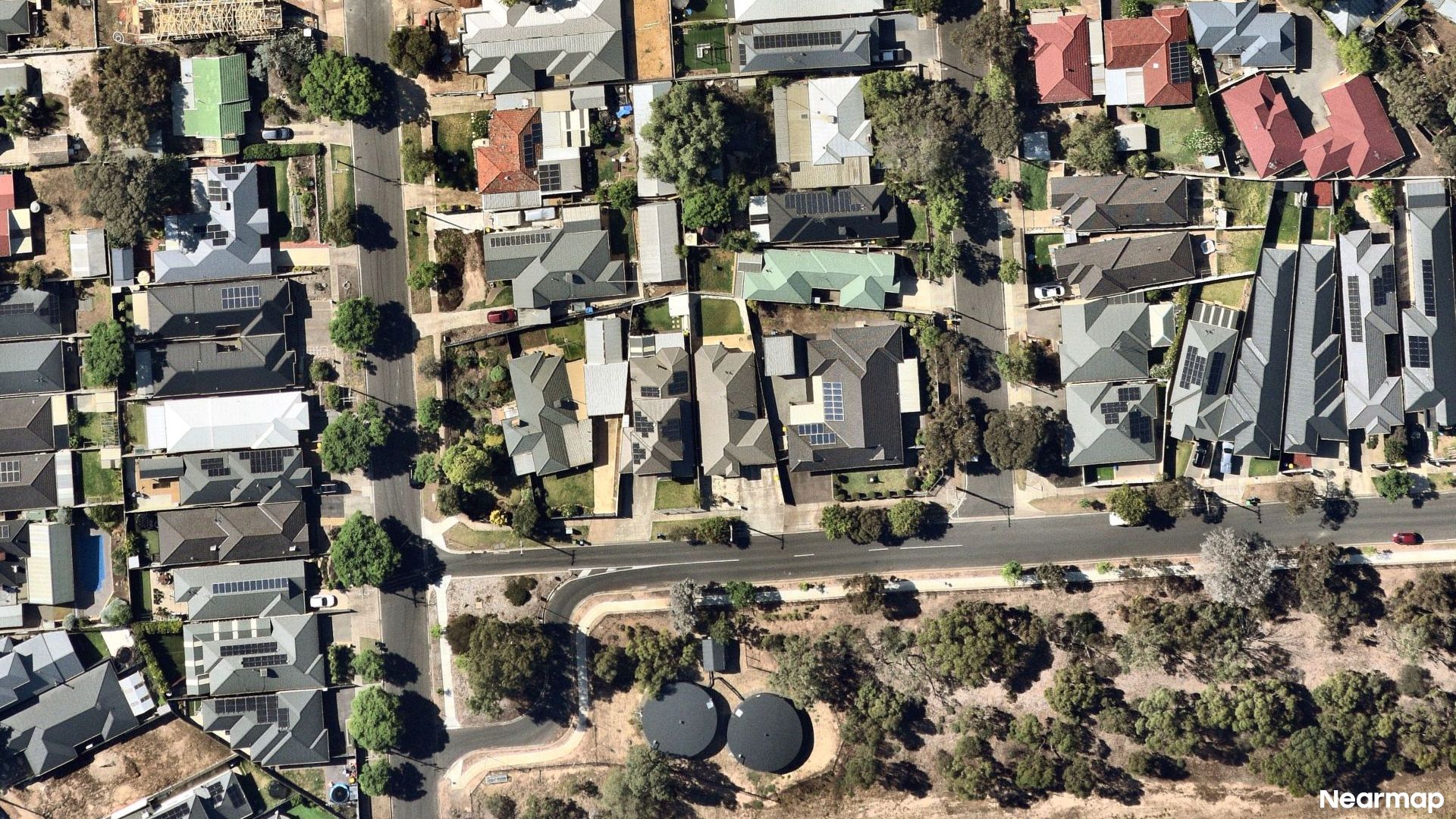 Vertical aerial view