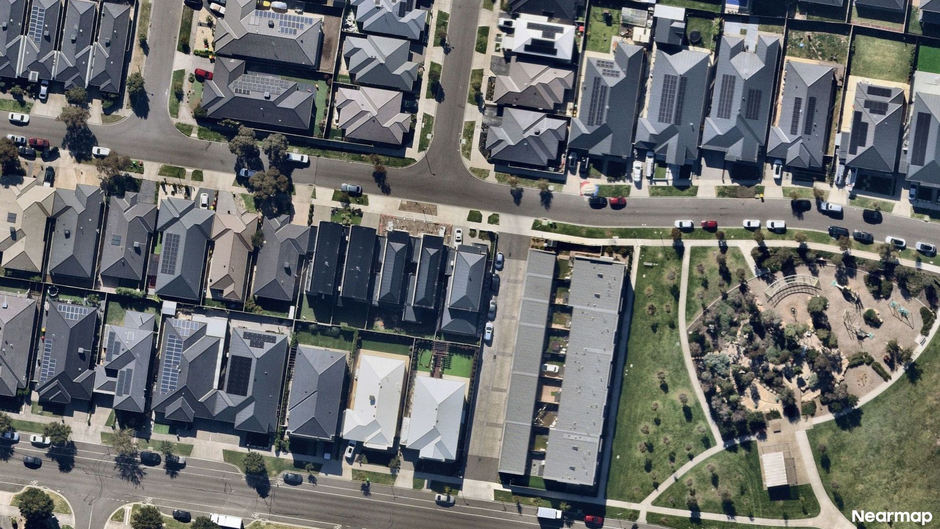 Vertical aerial view