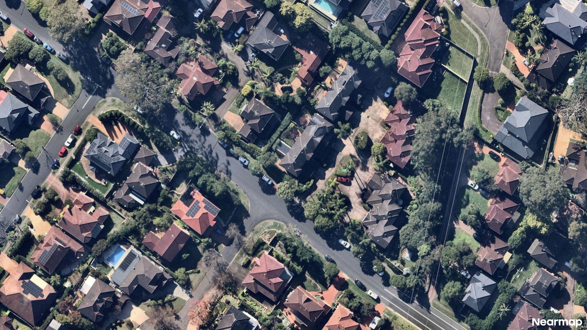 Vertical aerial view