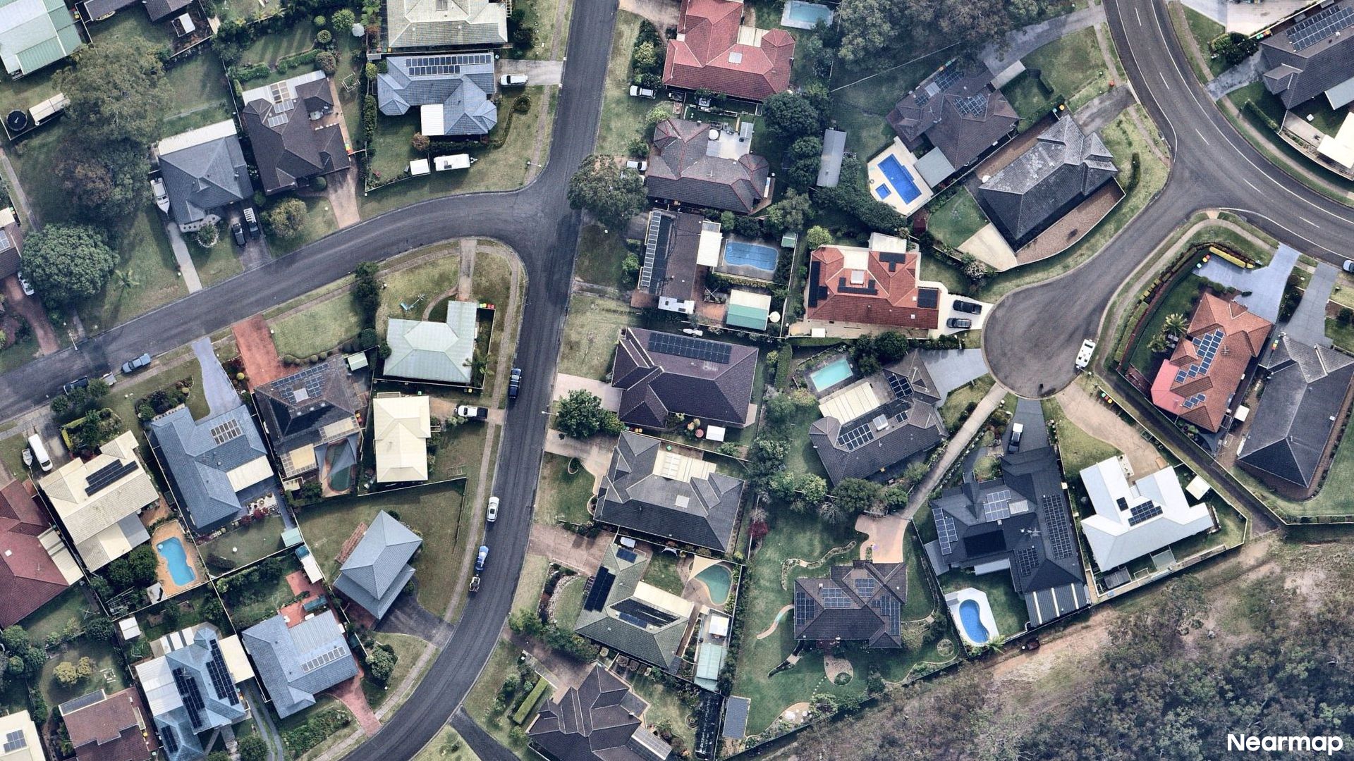Vertical aerial view