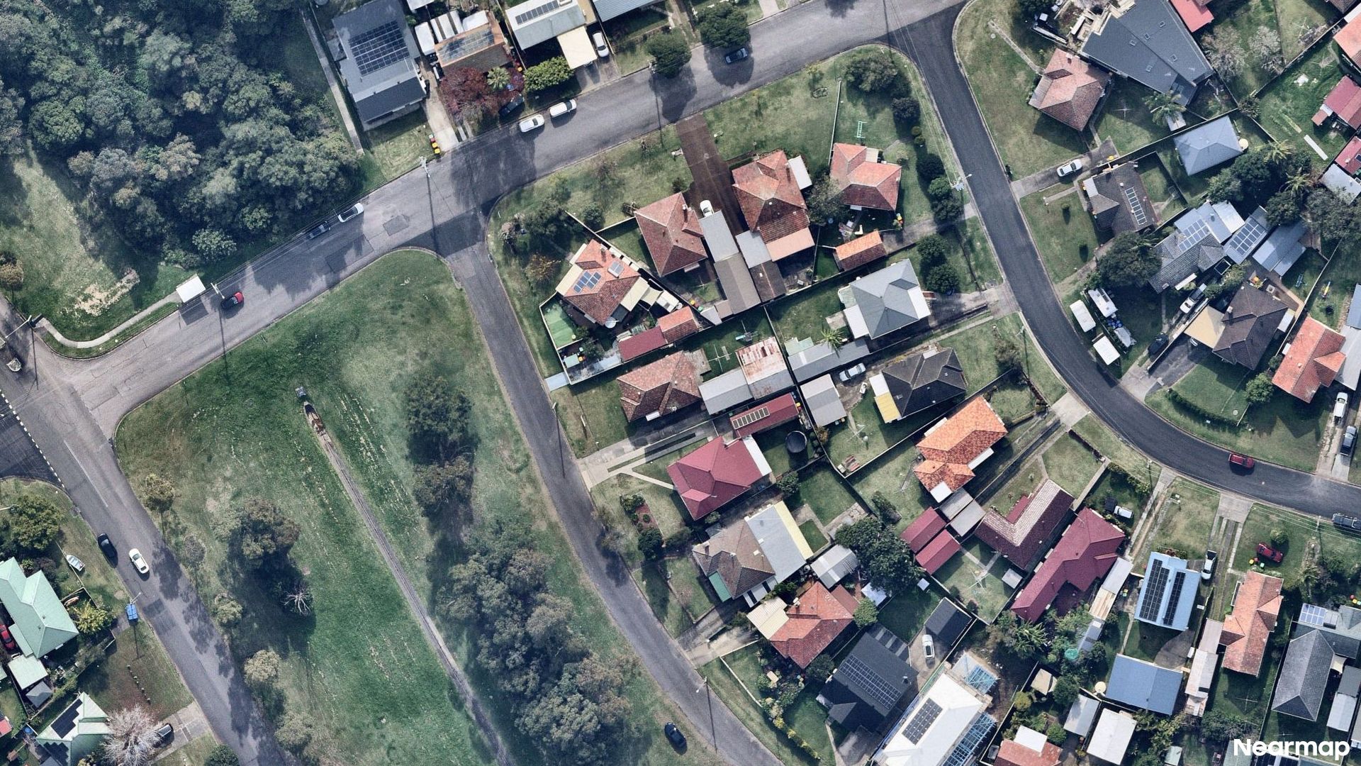 Vertical aerial view