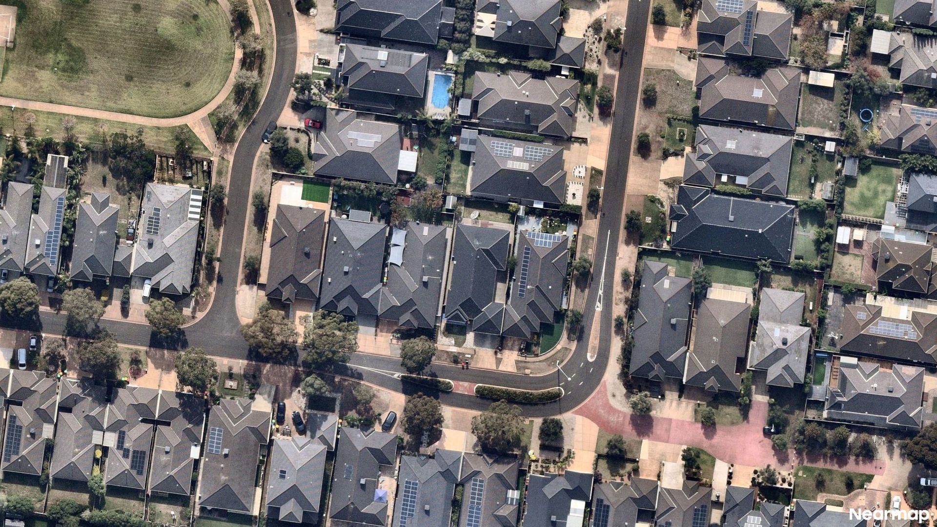 Vertical aerial view
