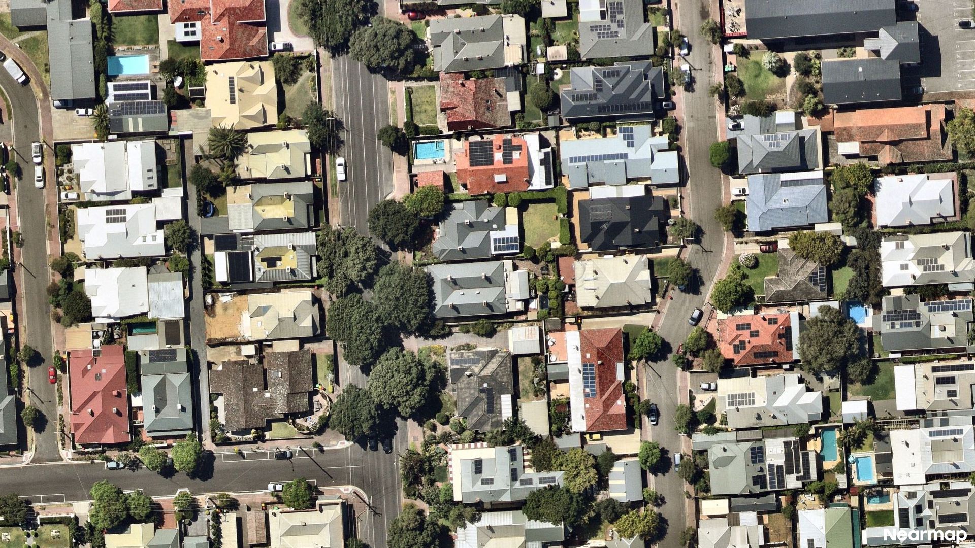 Vertical aerial view