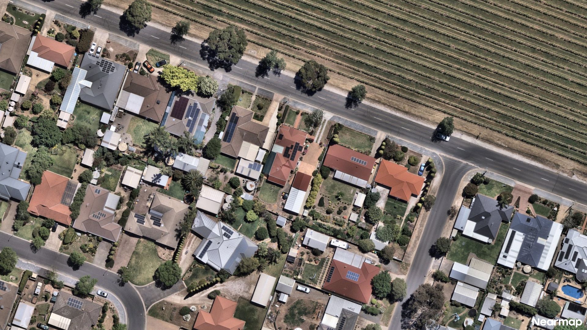 Vertical aerial view