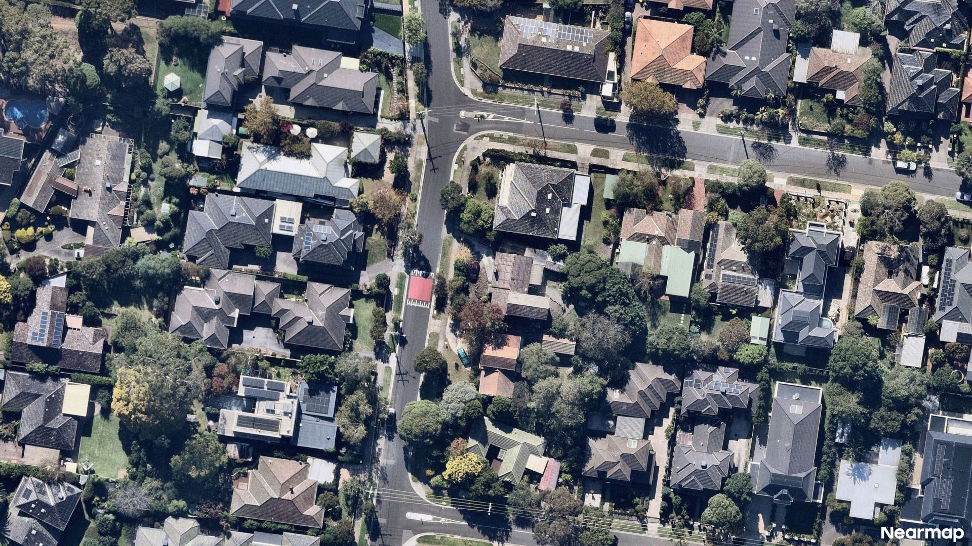 Vertical aerial view