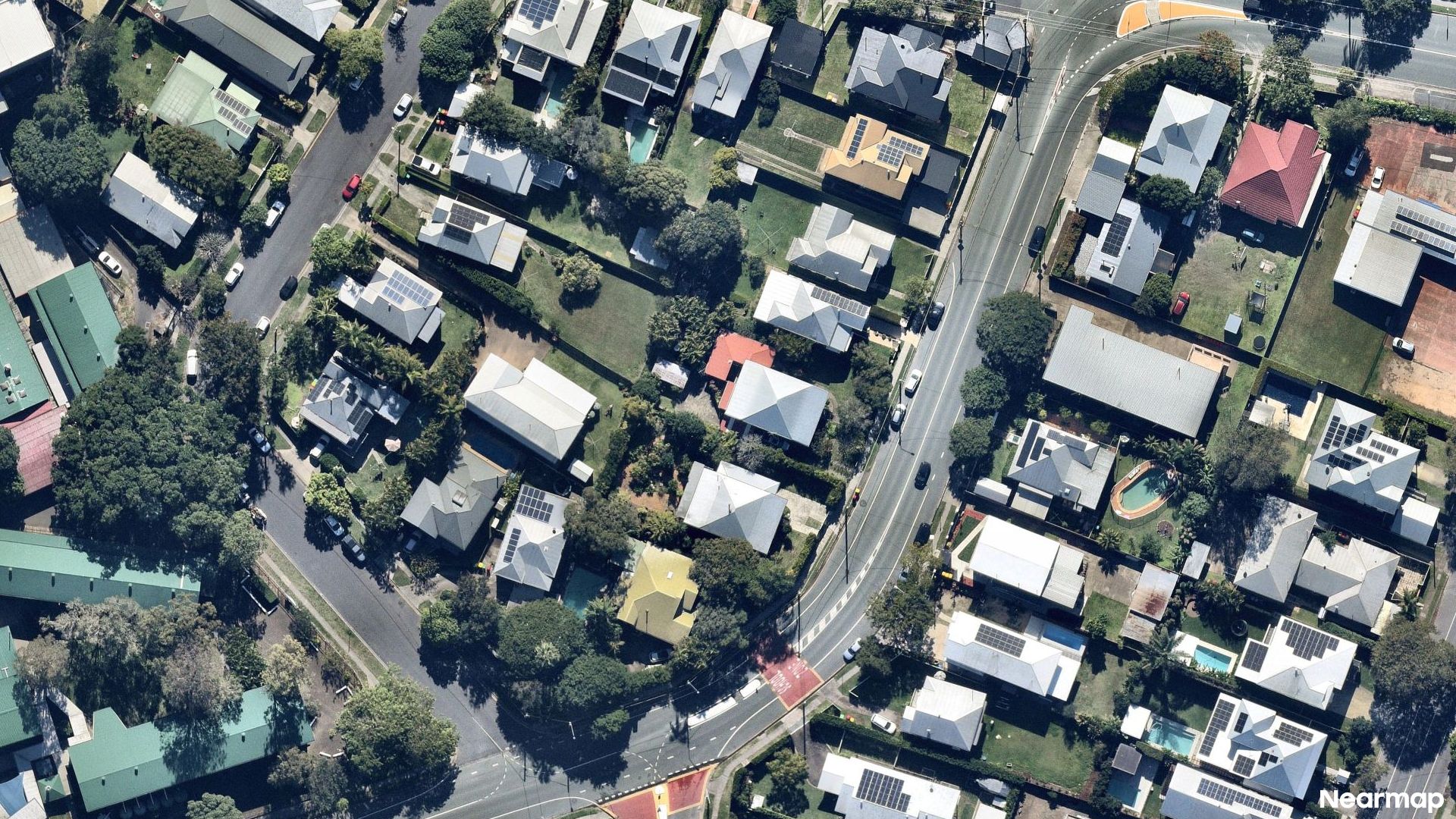 Vertical aerial view